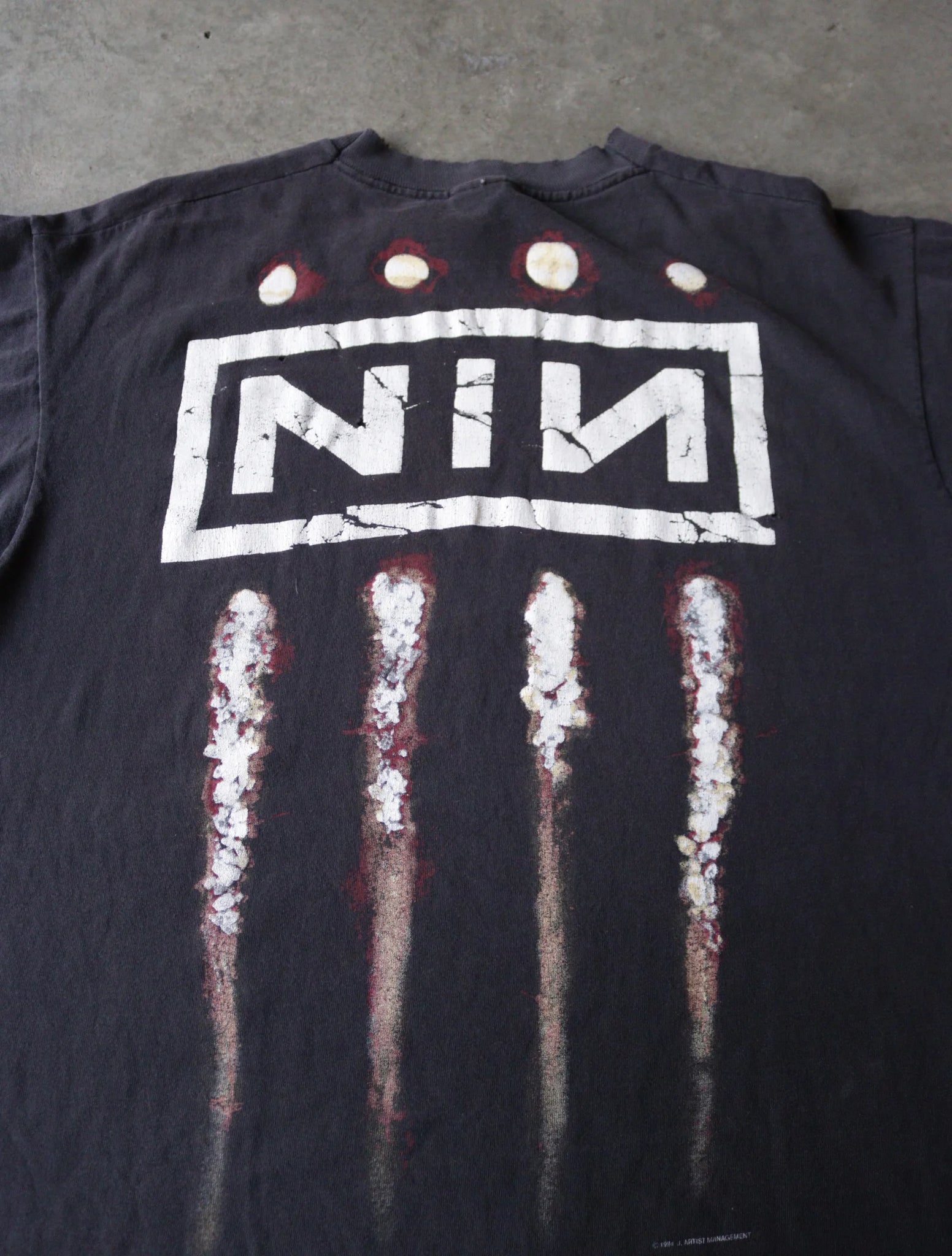 1990S NINE INCH NAILS THE DOWNWARD SPIRAL TEE