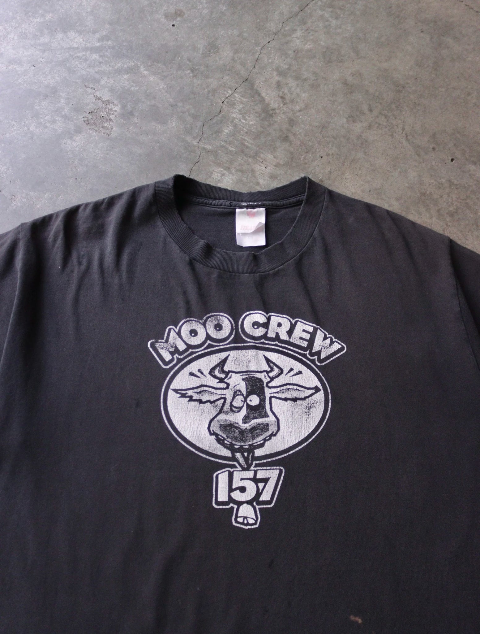 2000S FADED MOO CREW TEE TEE