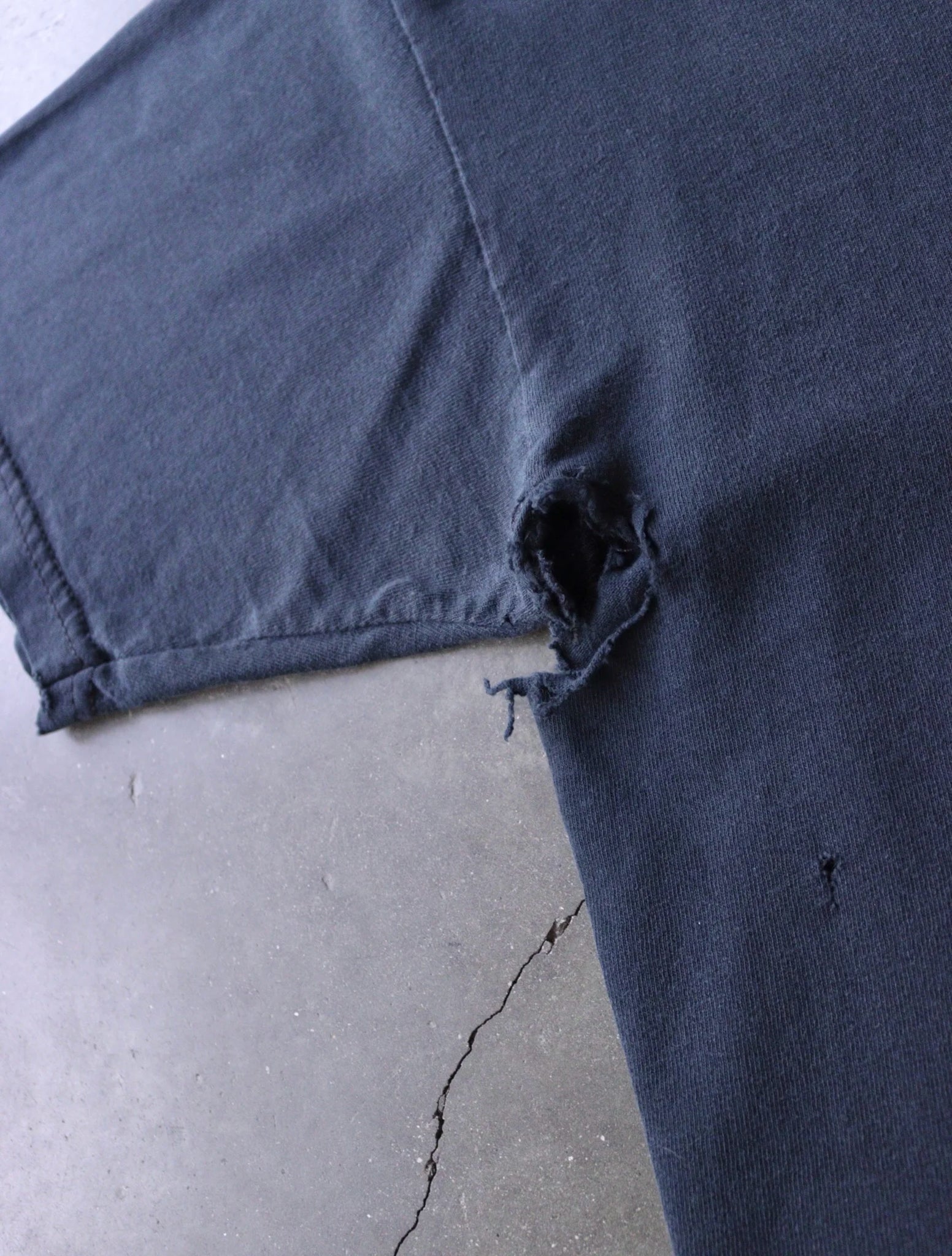 1990S BLANK DISTRESSED TWO FOLD TEE