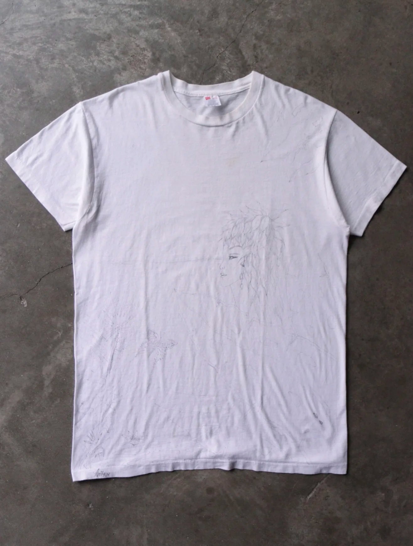 1990S FADED DRAWING ART TEE