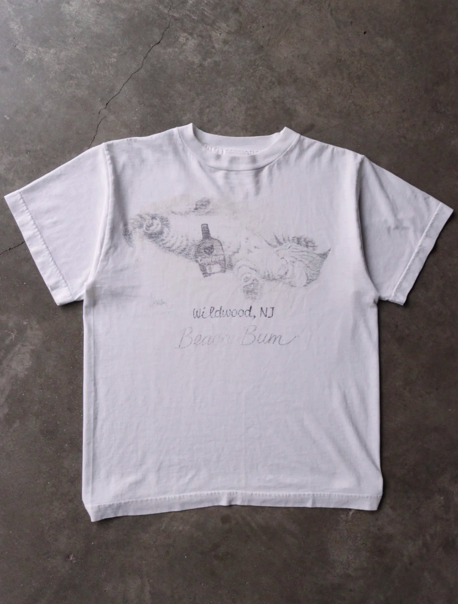 1990S FADED BEACH BUMS CAT TEE