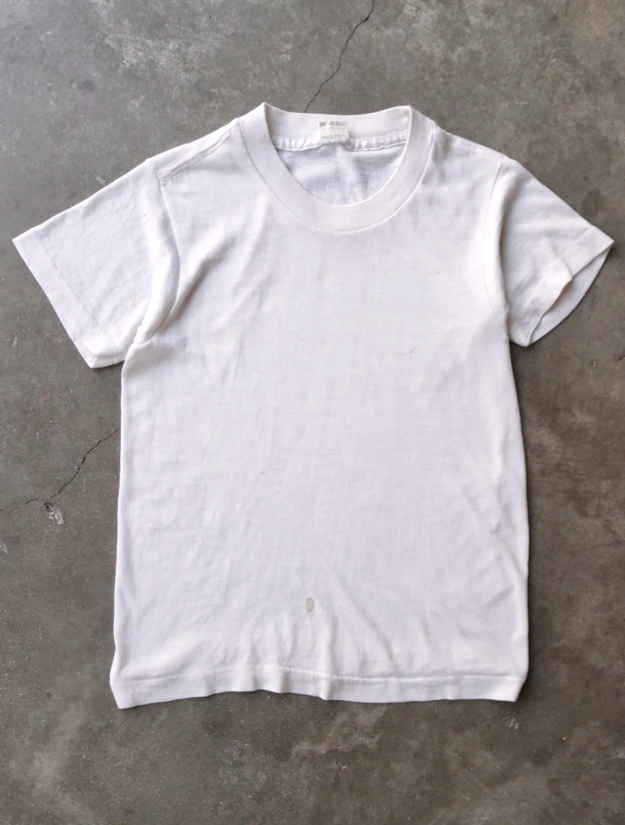 1970S BLANK WHITE TEE