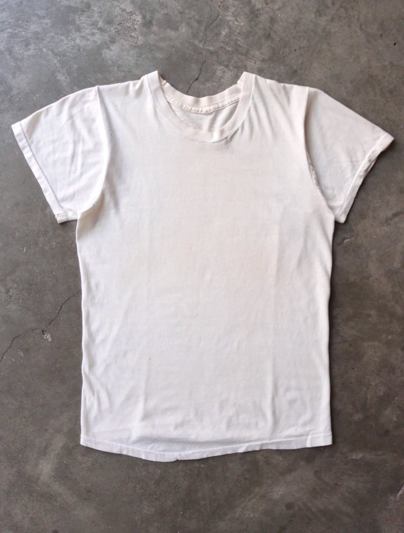 1960S BLANK WHITE TEE