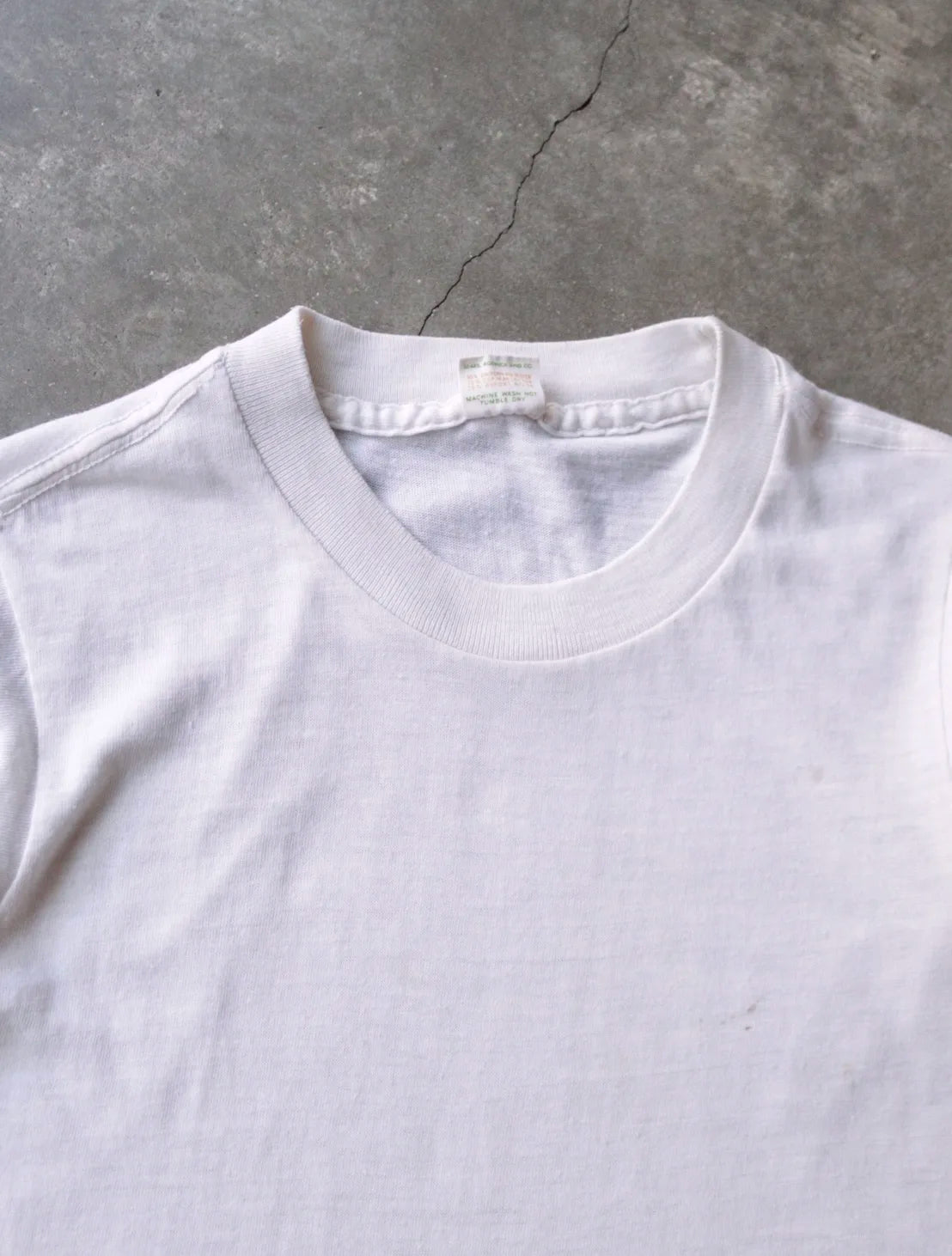 1970S BLANK WHITE TEE