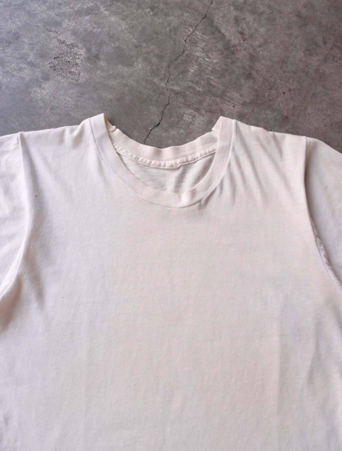 1960S BLANK WHITE TEE