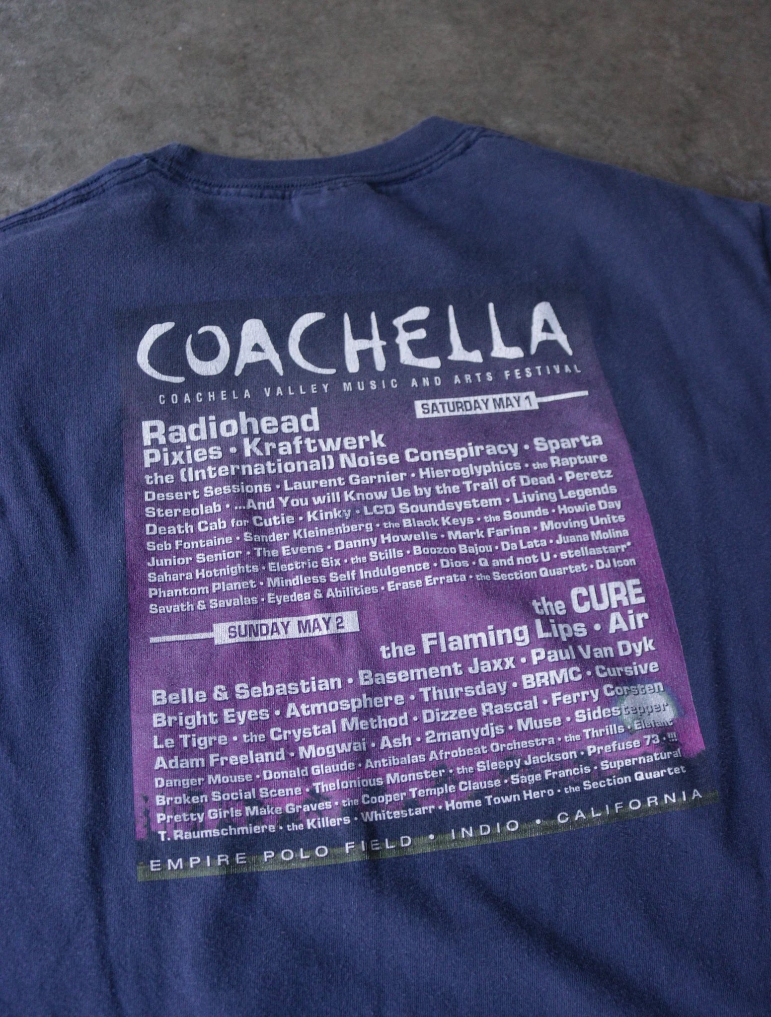 2000S RADIOHEAD COACHELLA BAND TEE