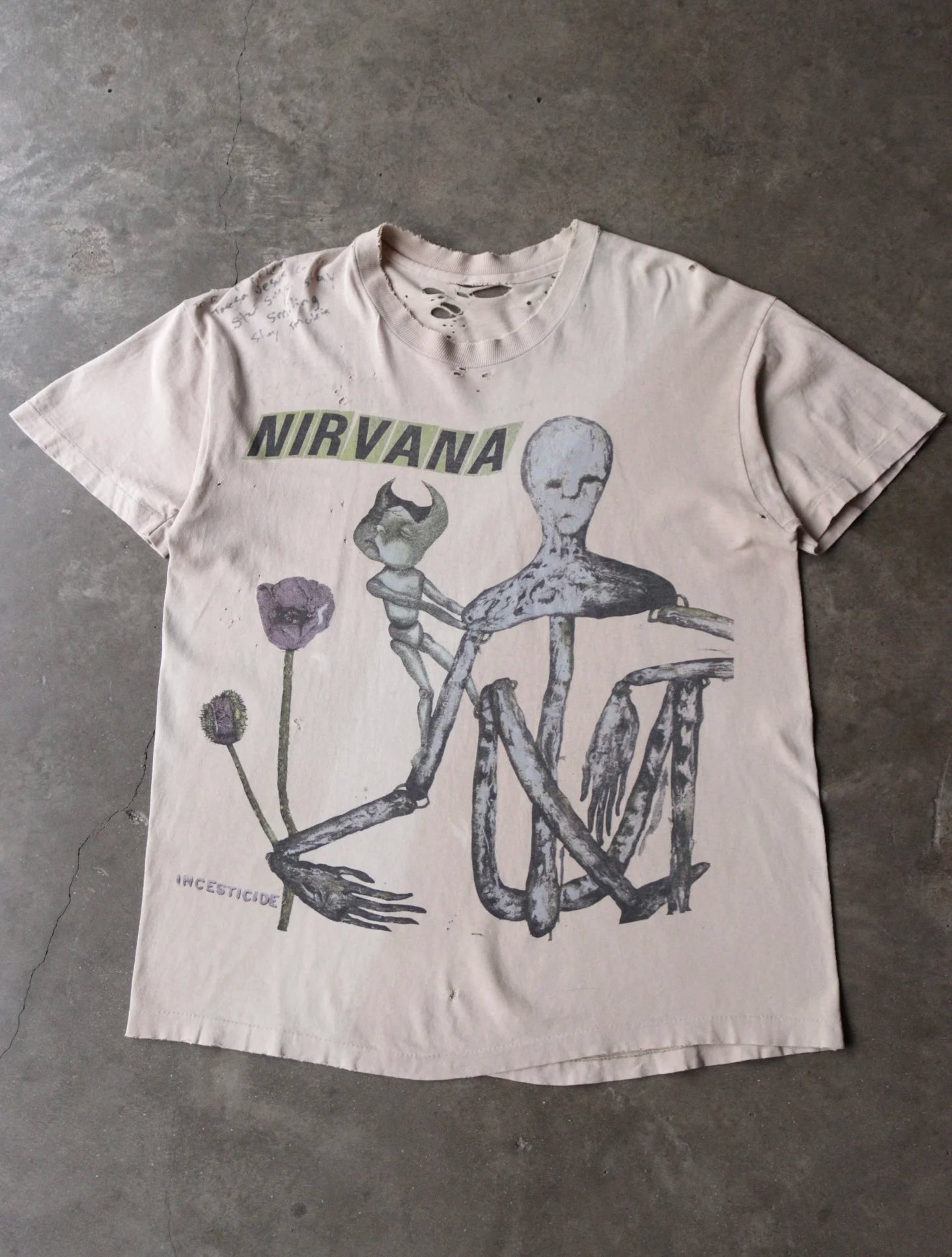 1990S FADED NIRVANA INCESTICIDE DISTRESSED TEE