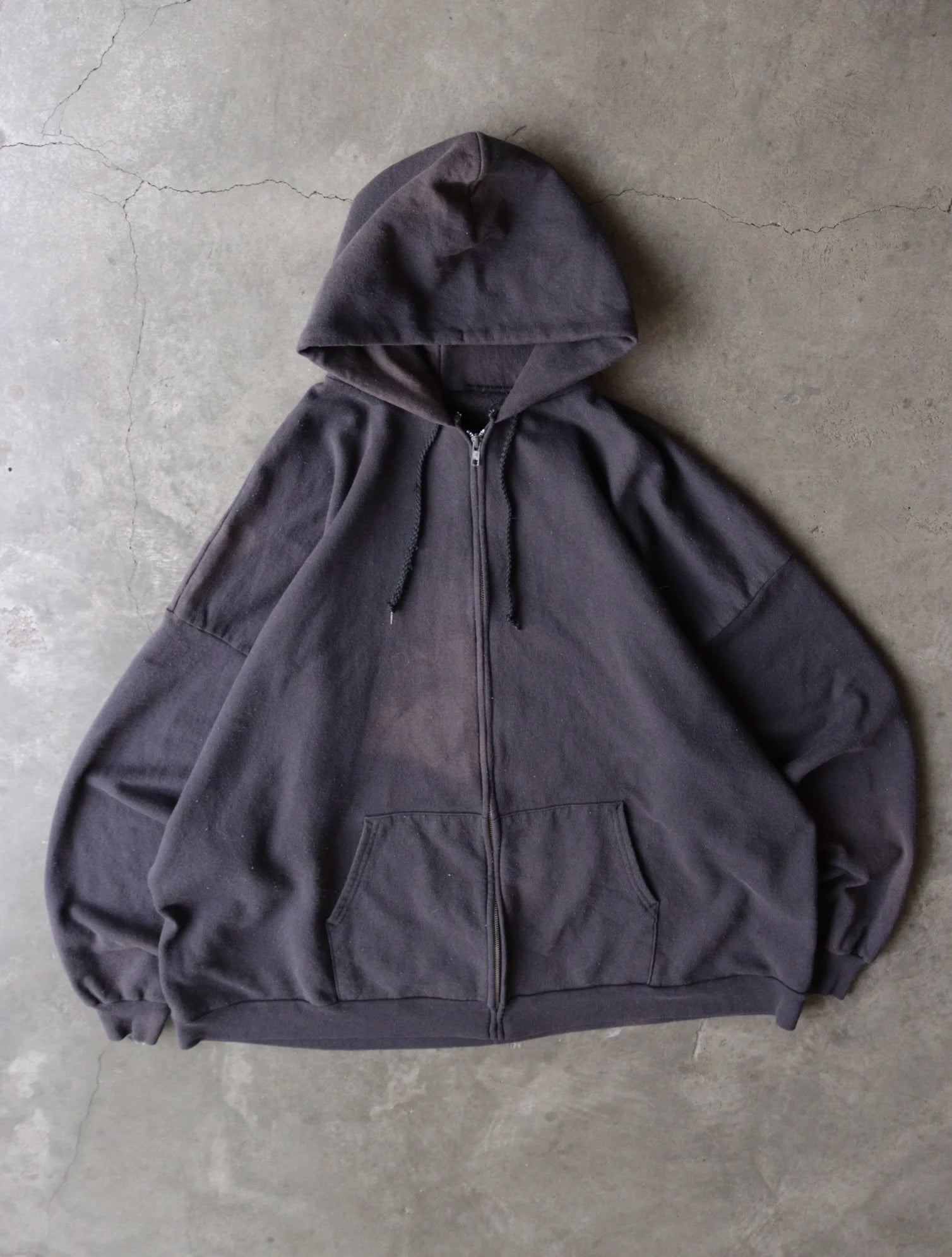 1990S ZIP UP HOODED SWEATSHIRT