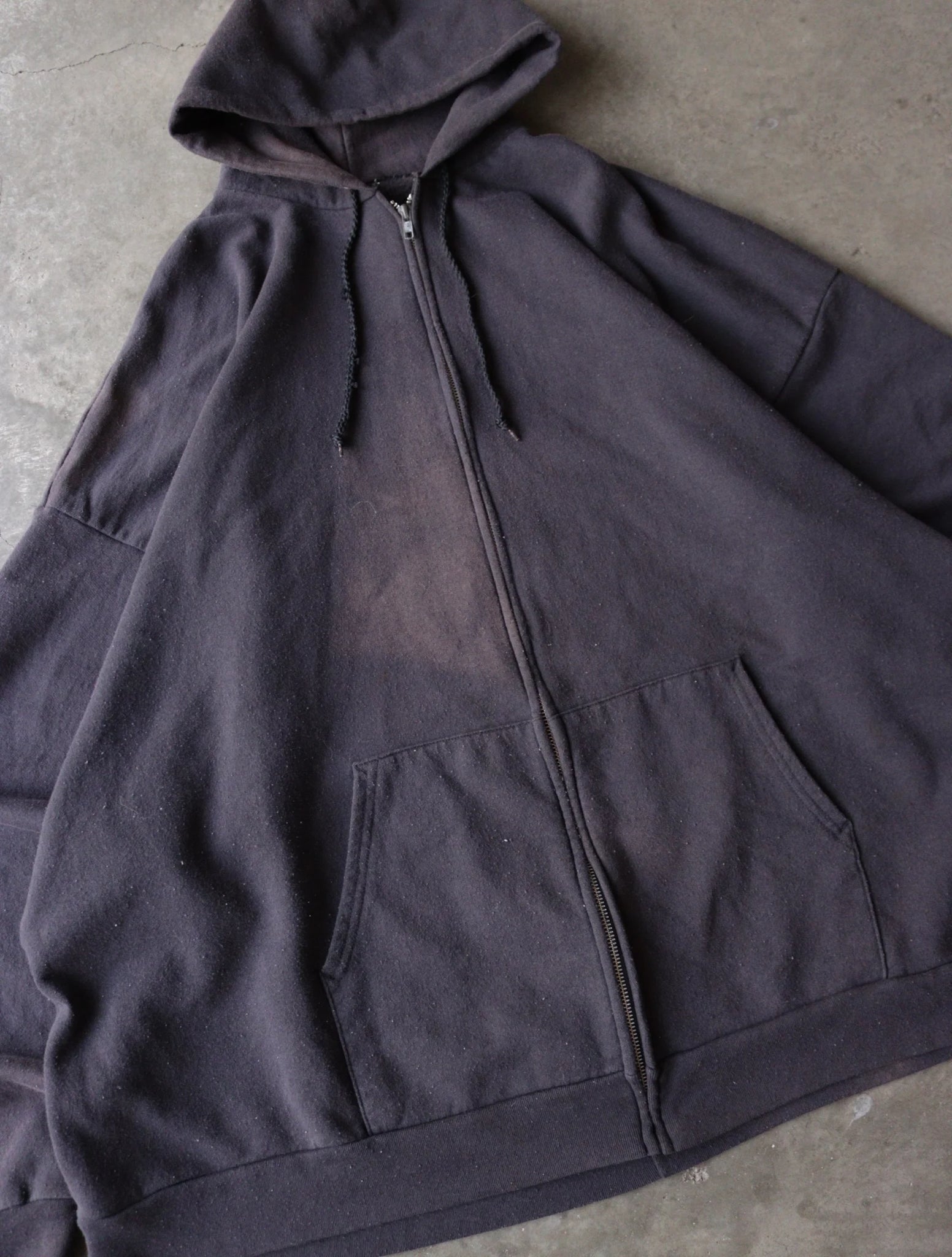 1990S ZIP UP HOODED SWEATSHIRT