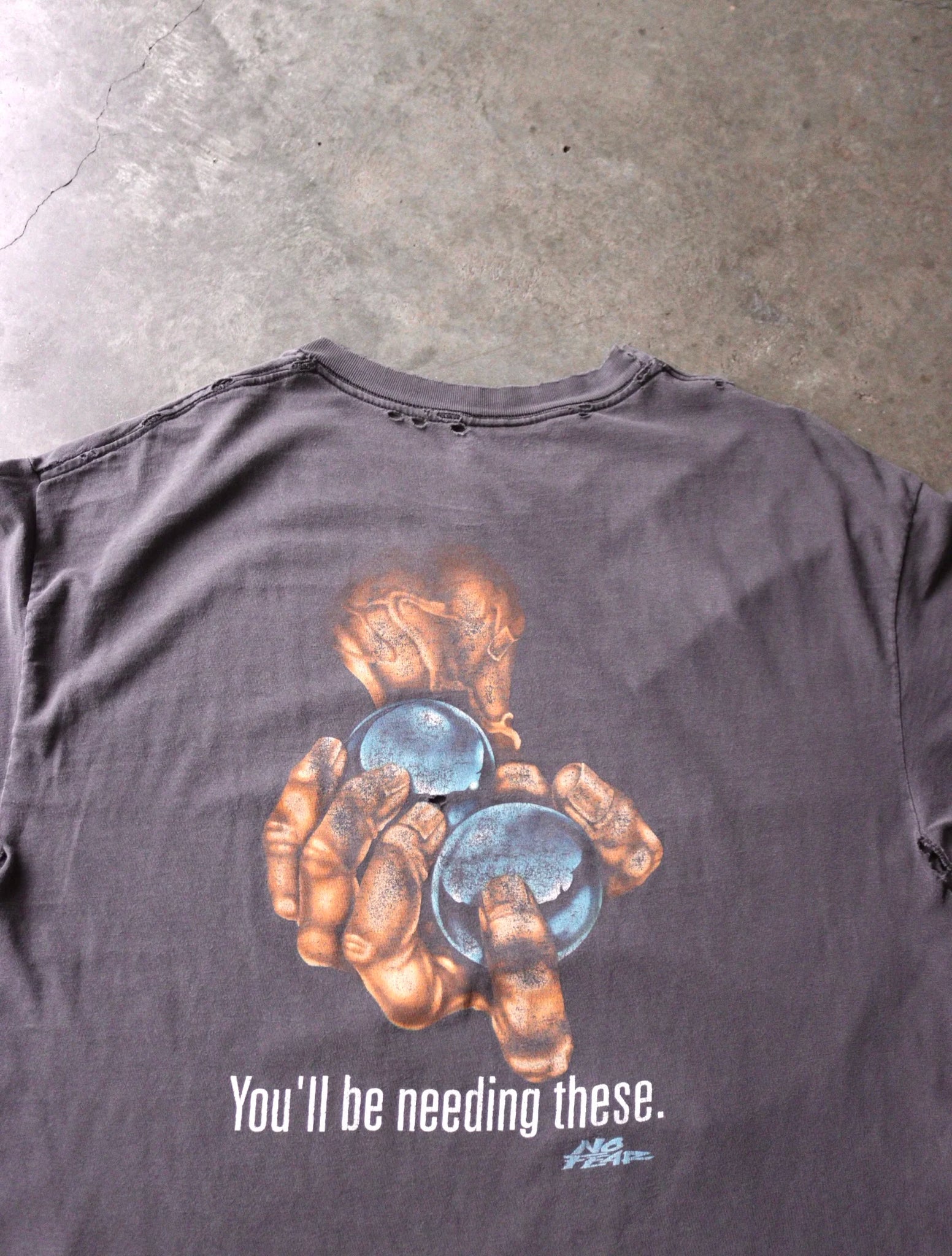 2000S THRASHED NO FEAR TEE