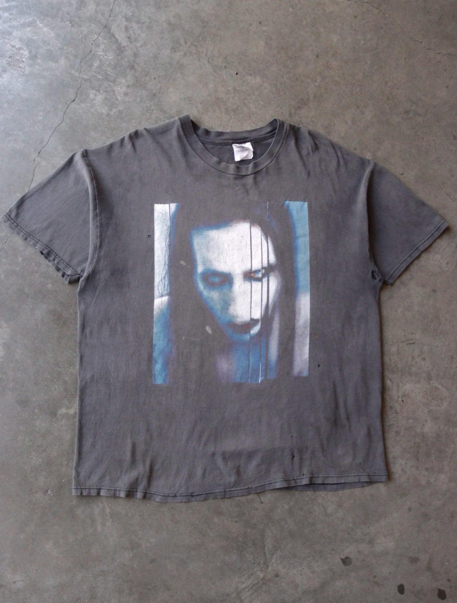 2000S SUNFADED THRASHED MARILYN MANSON TEE