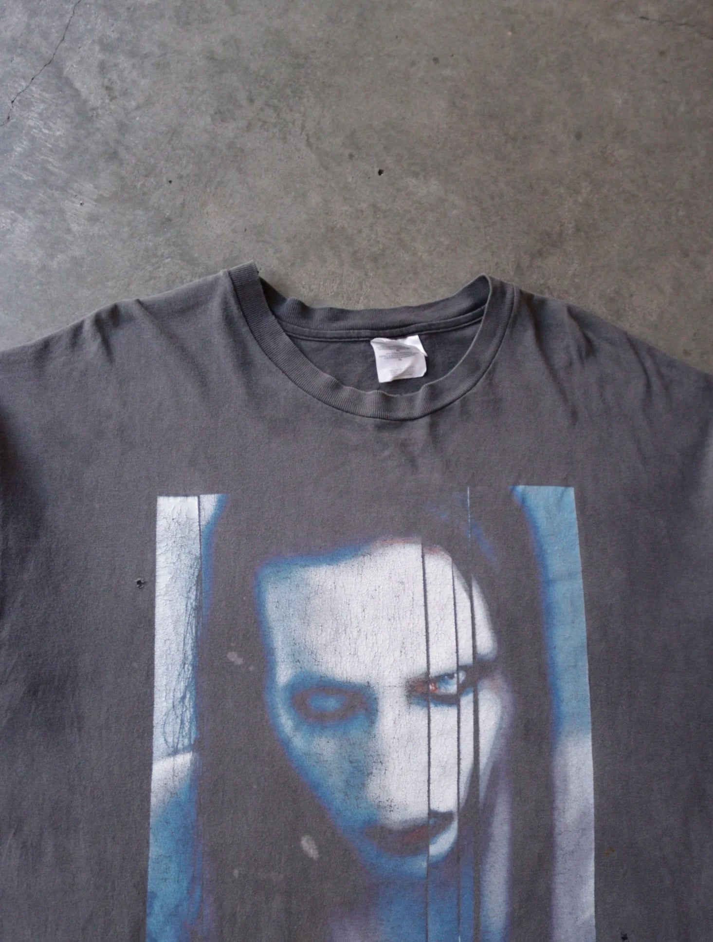 2000S SUNFADED THRASHED MARILYN MANSON TEE