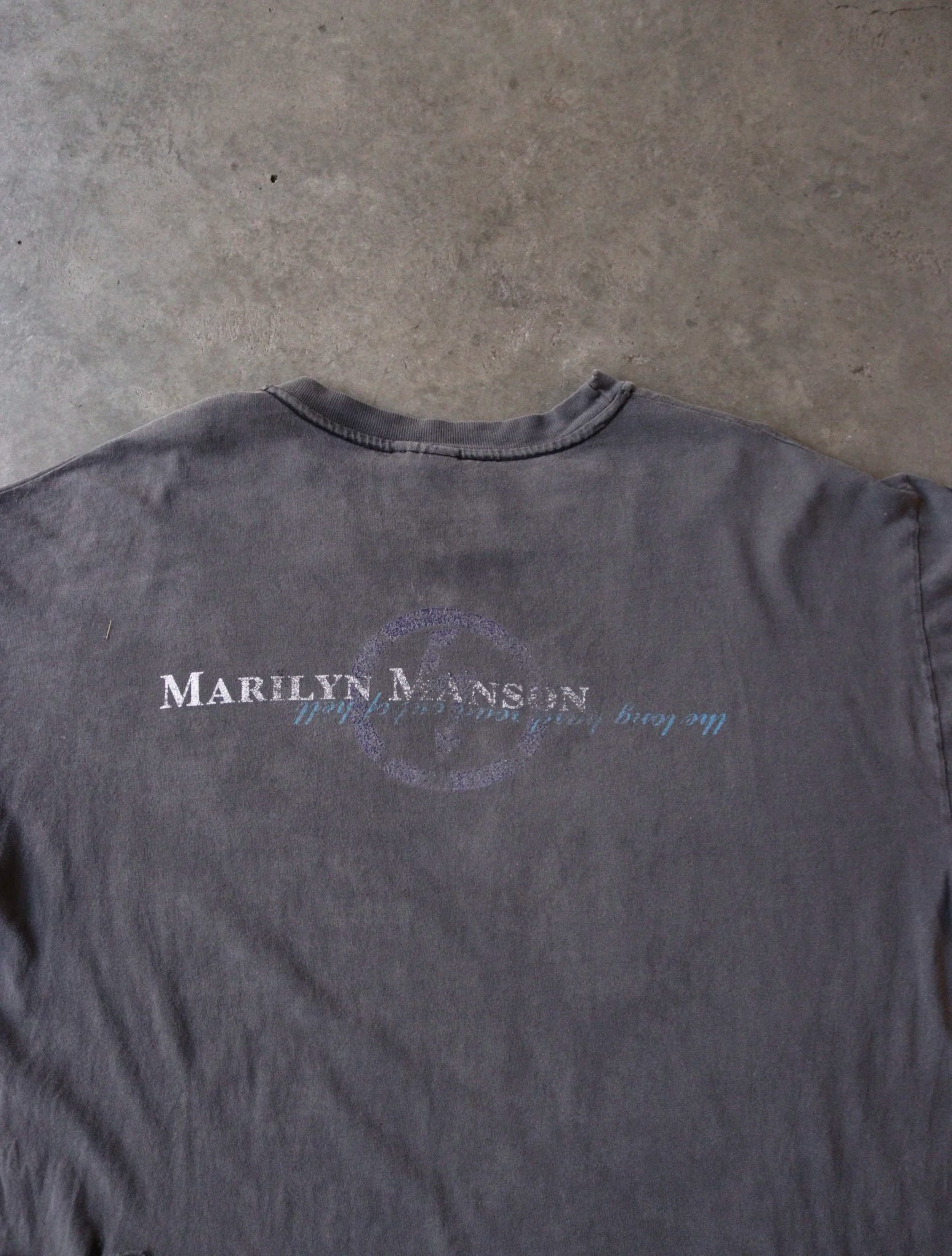 2000S SUNFADED THRASHED MARILYN MANSON TEE