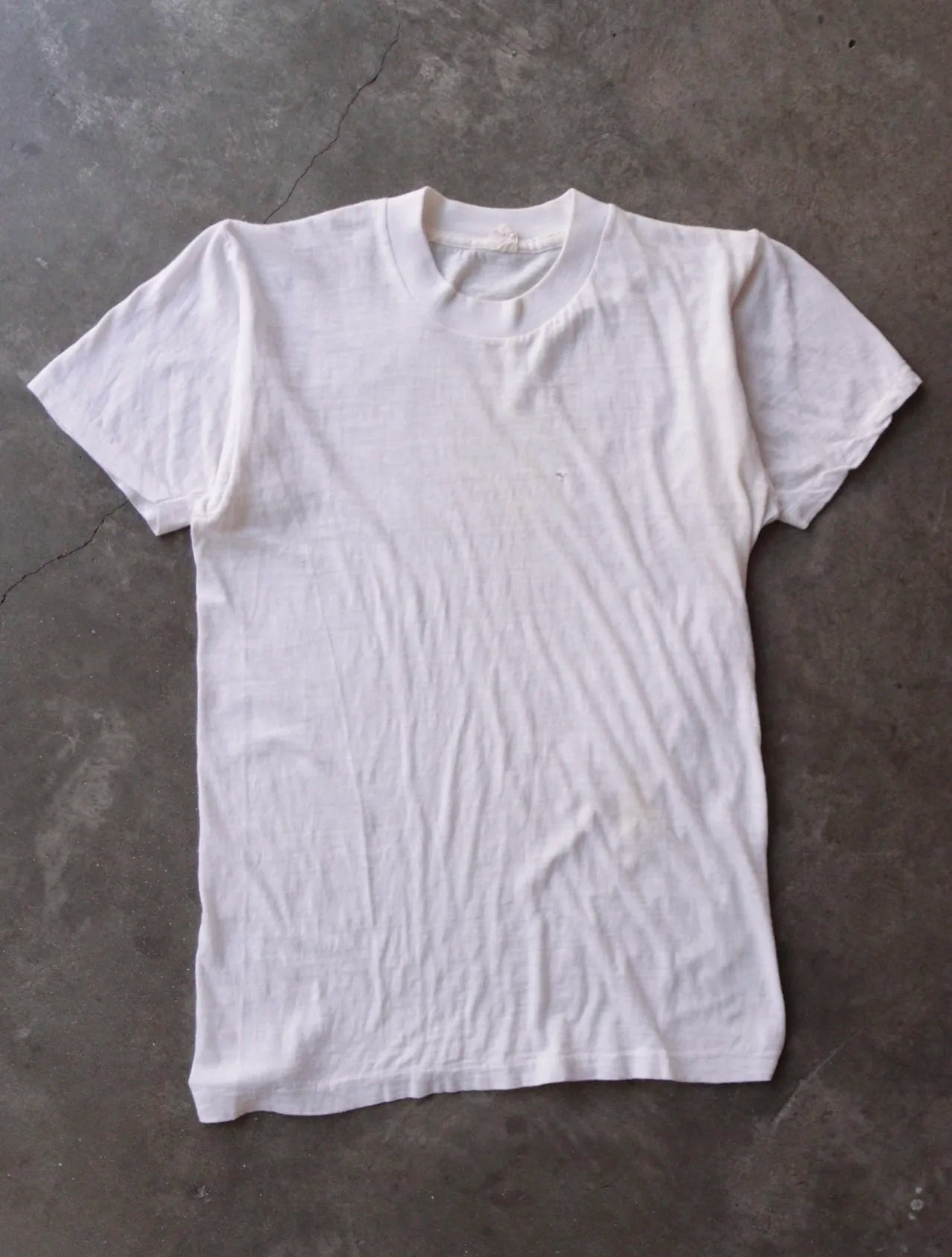 1960S BLANK WHITE TEE