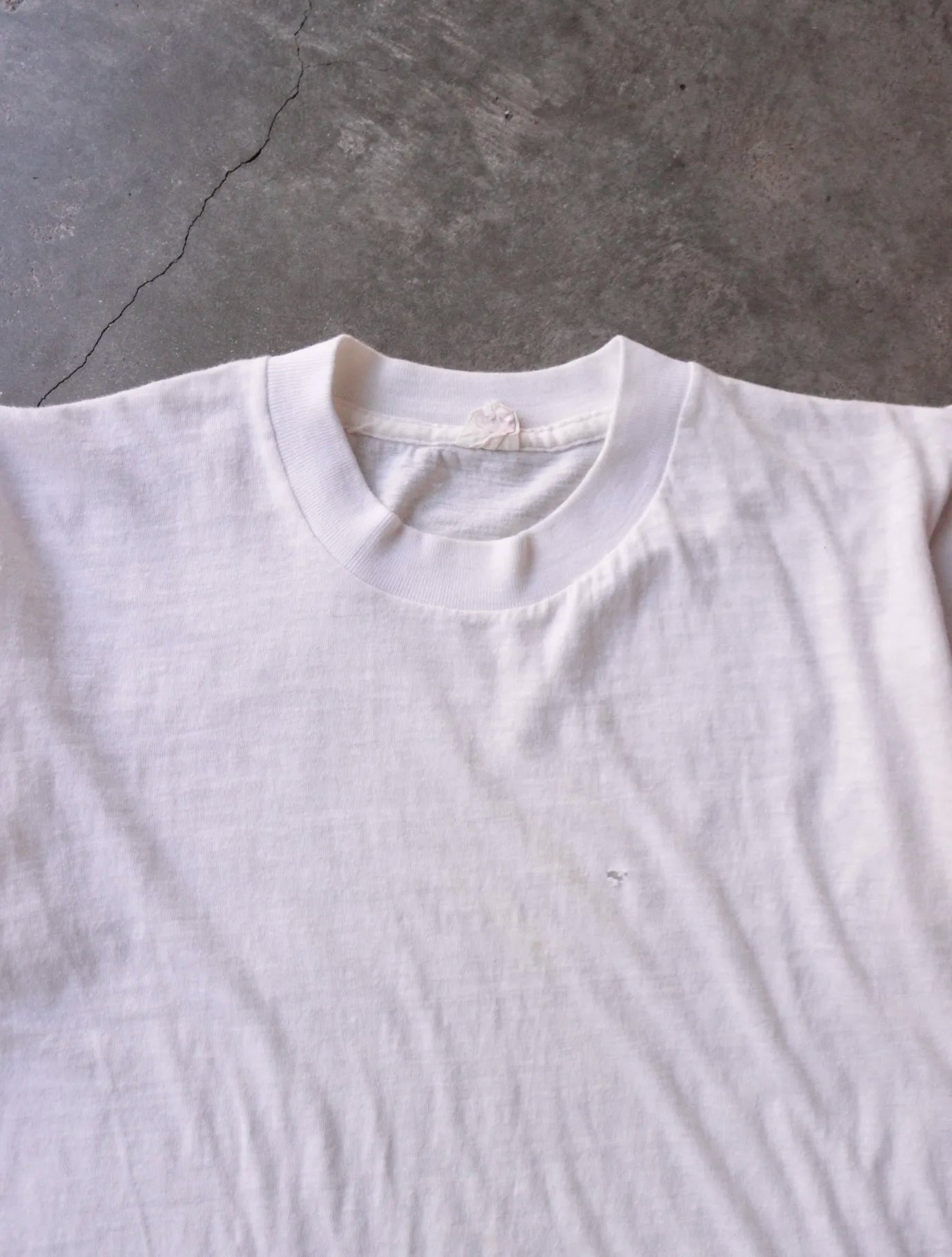 1960S BLANK WHITE TEE