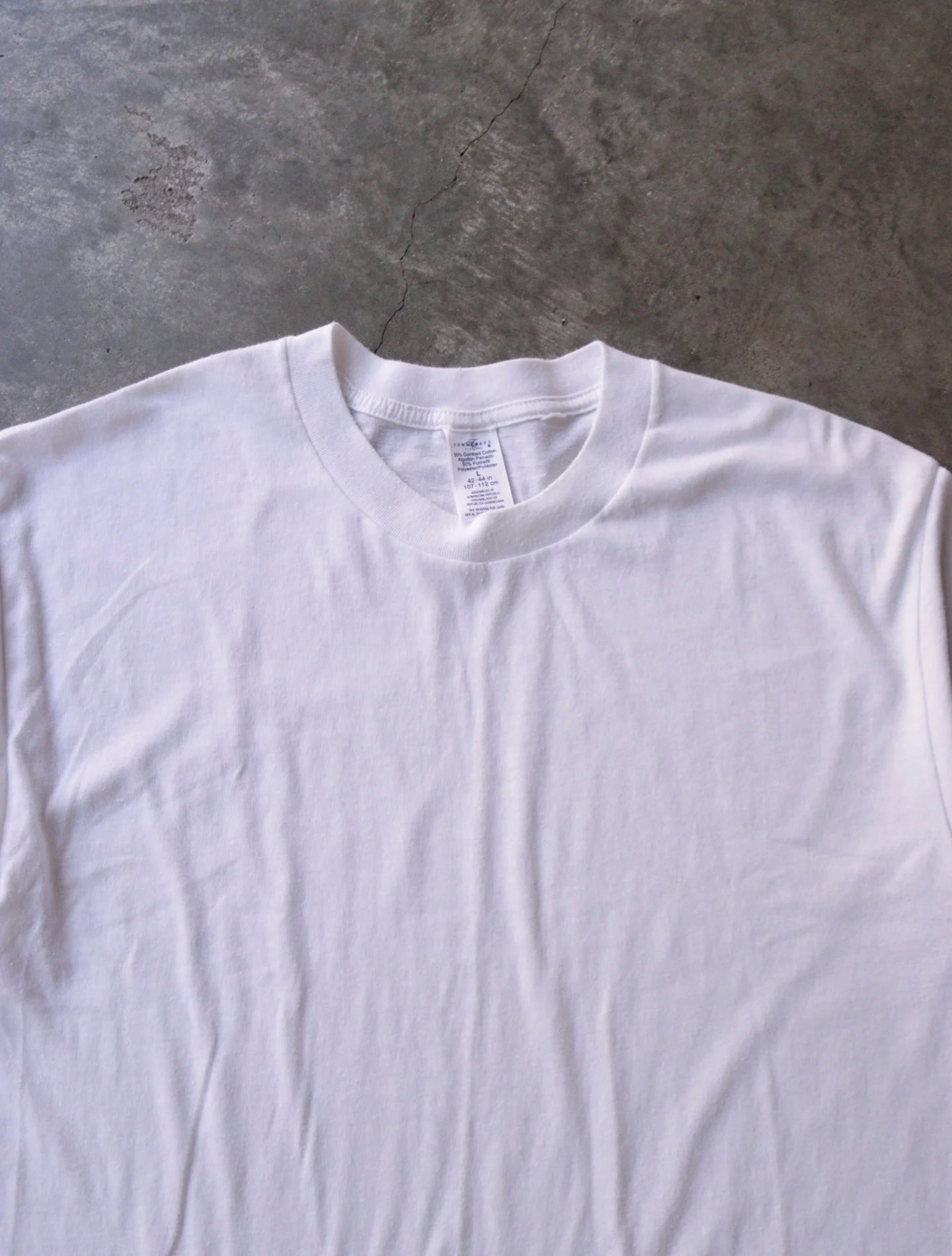 1990S BLANK WHITE TEE