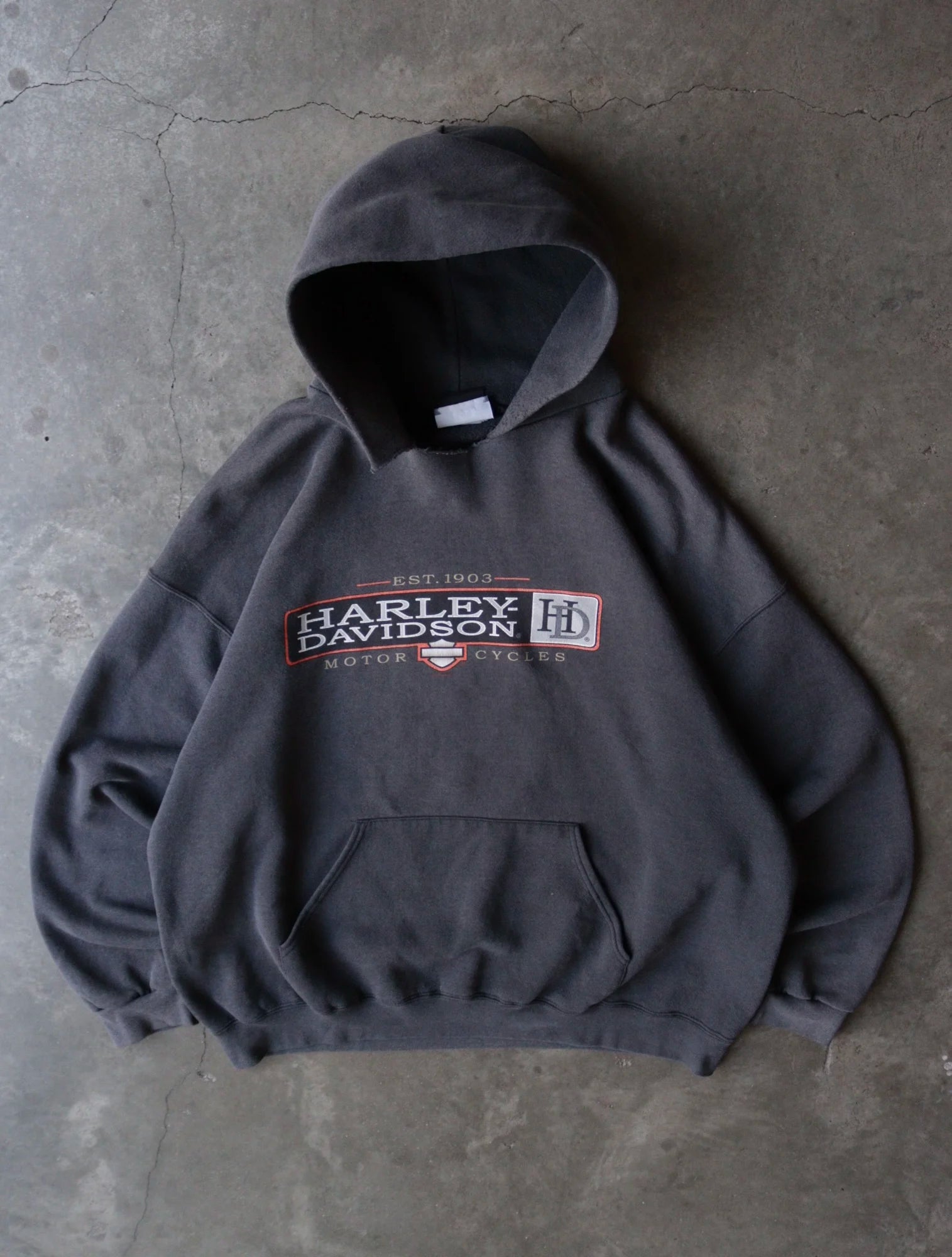 1990S HARLEY HOODED SWEATSHIRT