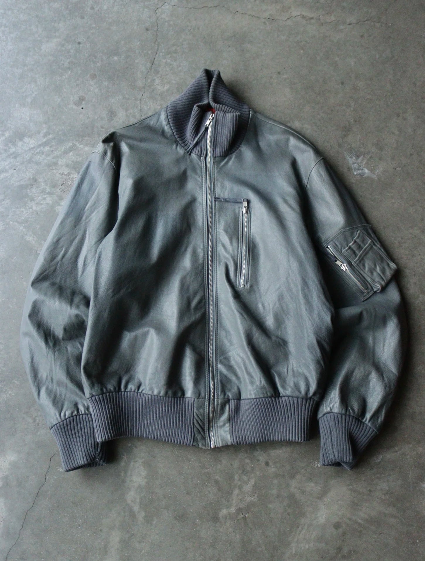 1990S GERMAN LEATHER JACKET