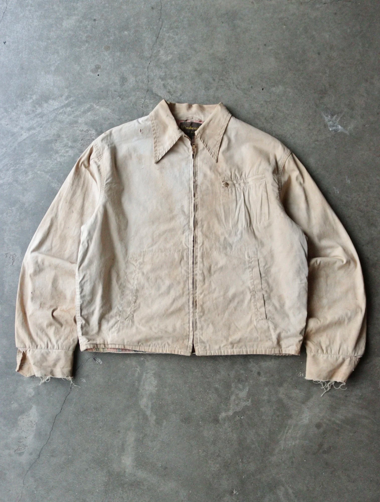 1950S OIL STAINED WORK JACKET