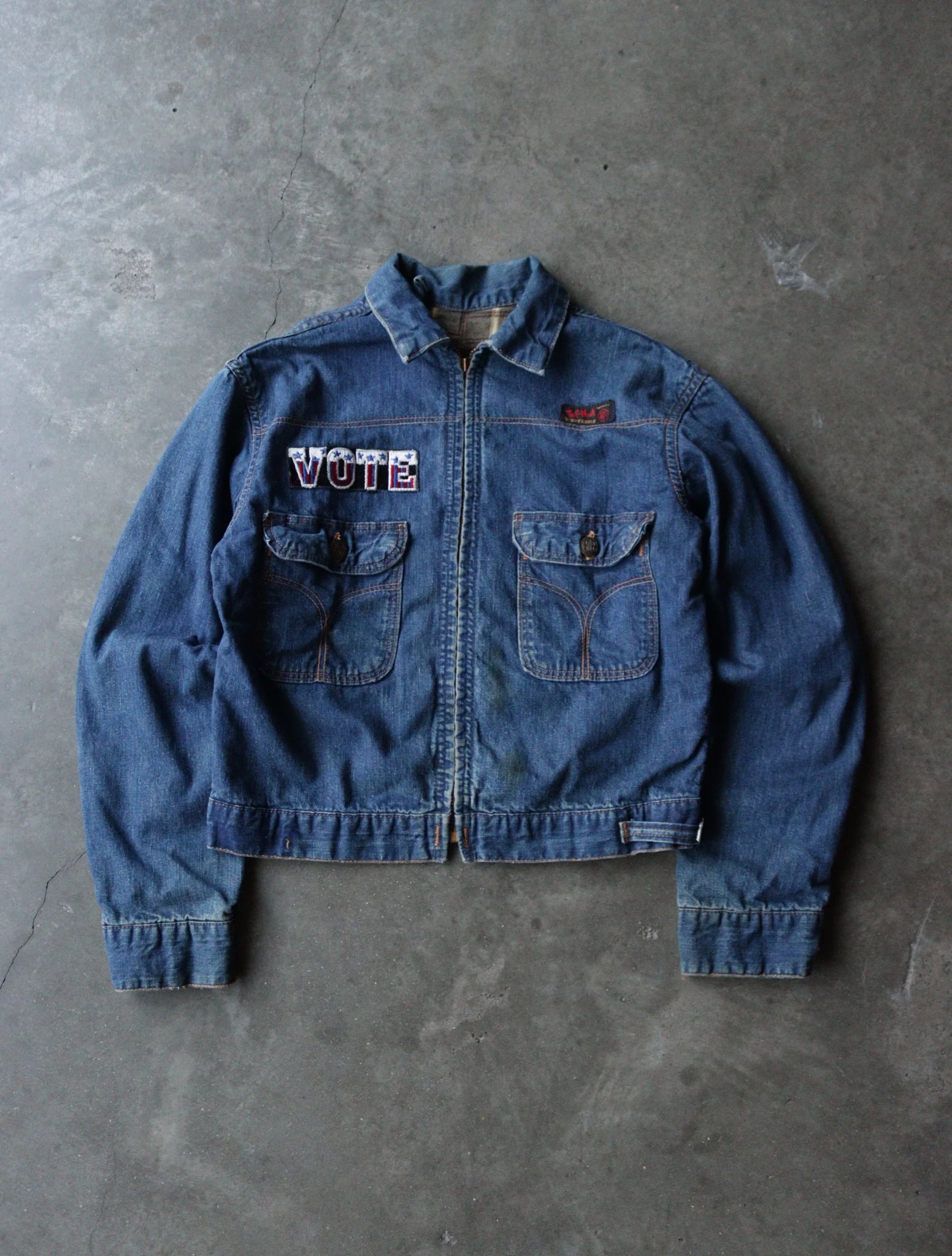 1989S VOTE DENIM JACKET