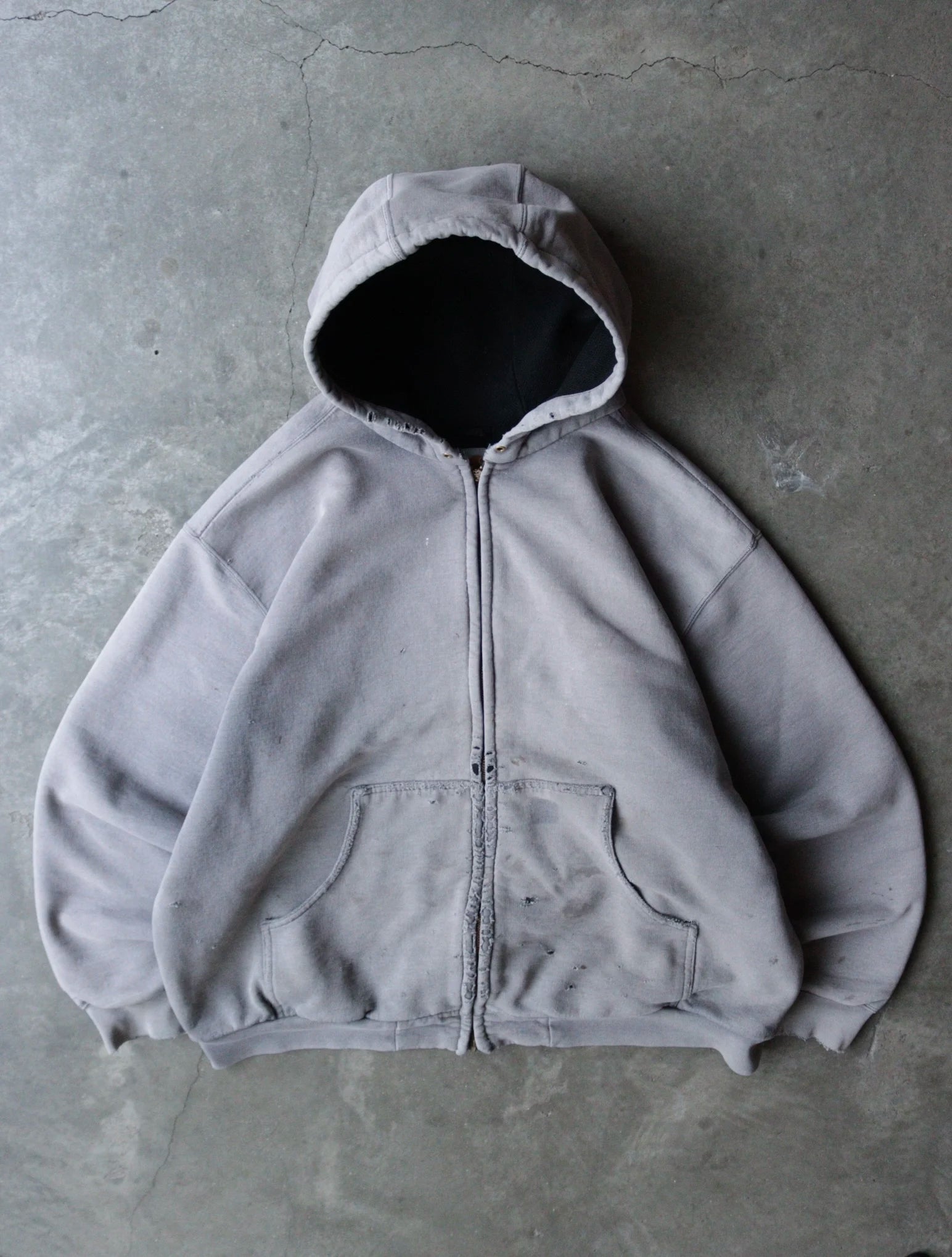 1990S FADED CARHARTT HOODED SWEATSHIRT