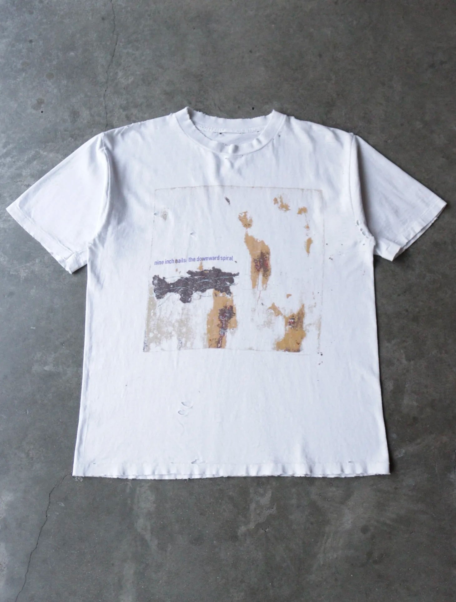 1990S NINE INCH NAILS THE DOWNWARD SPIRAL BAND TEE