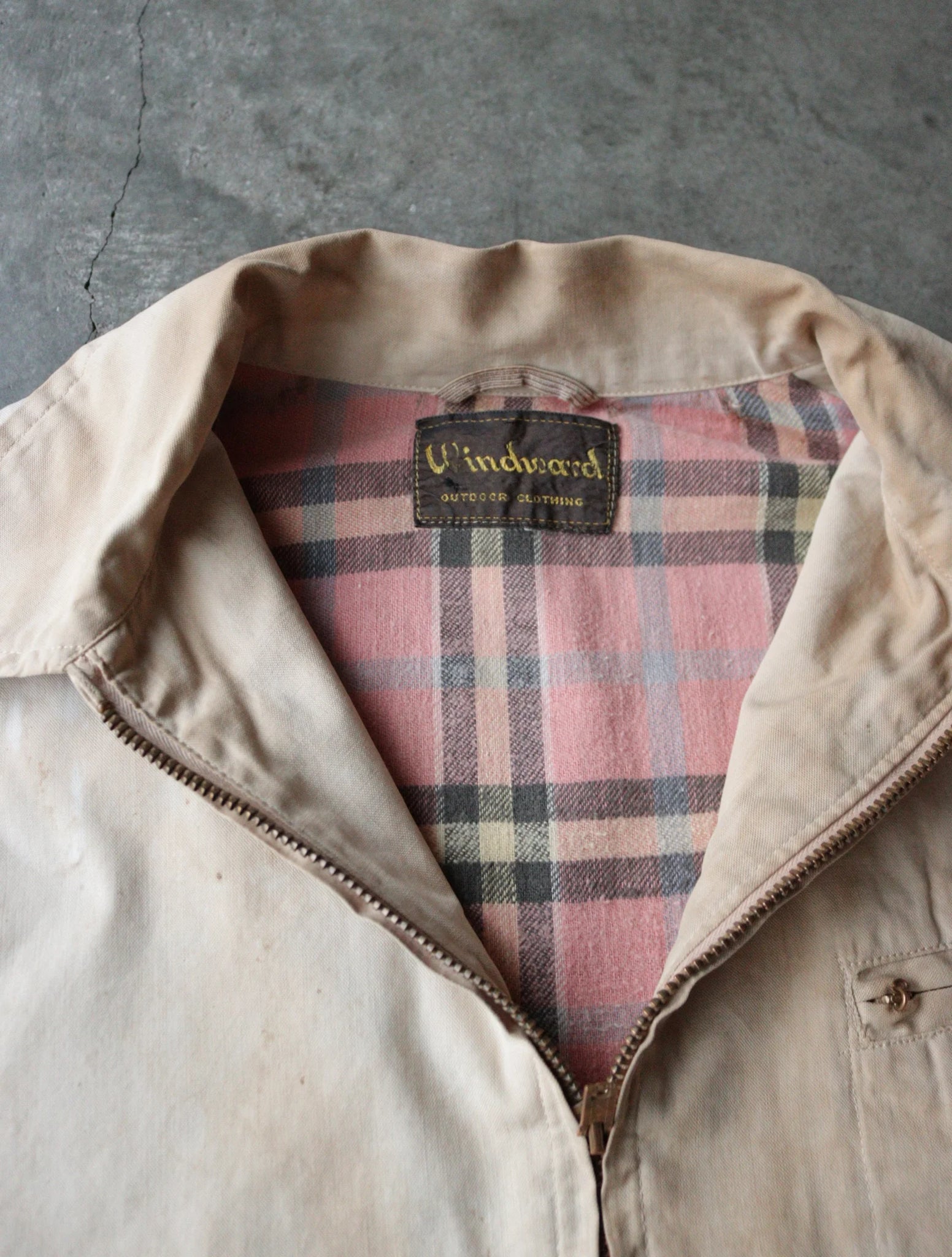 1950S OIL STAINED WORK JACKET