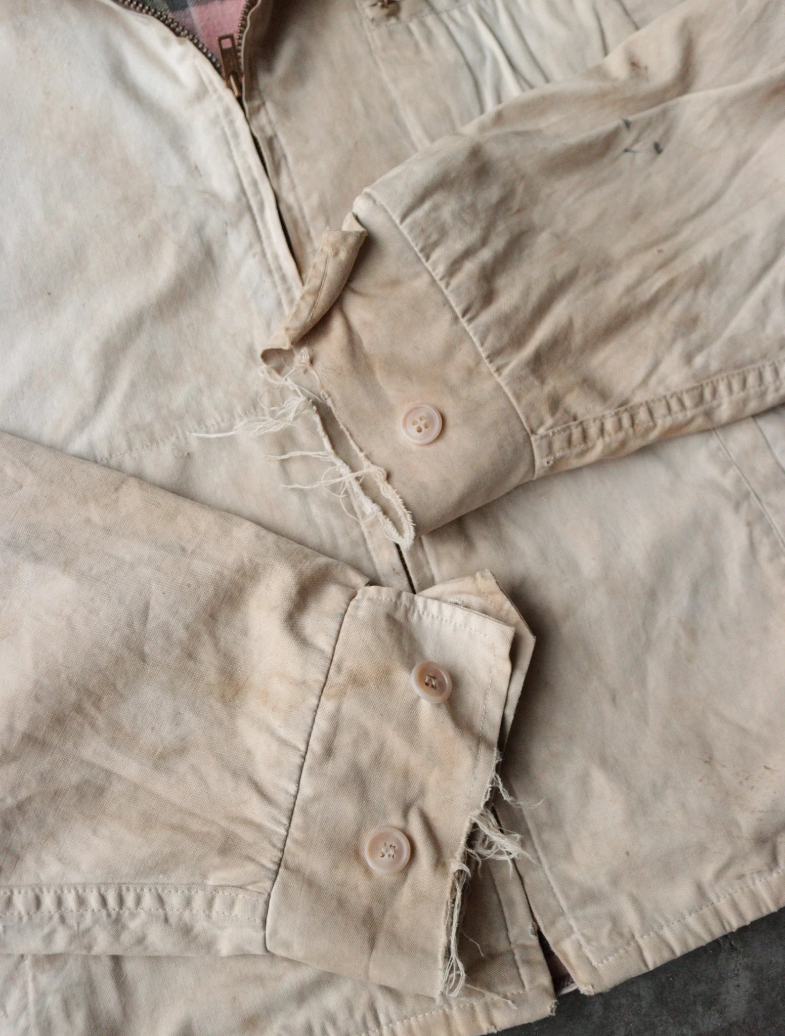 1950S OIL STAINED WORK JACKET
