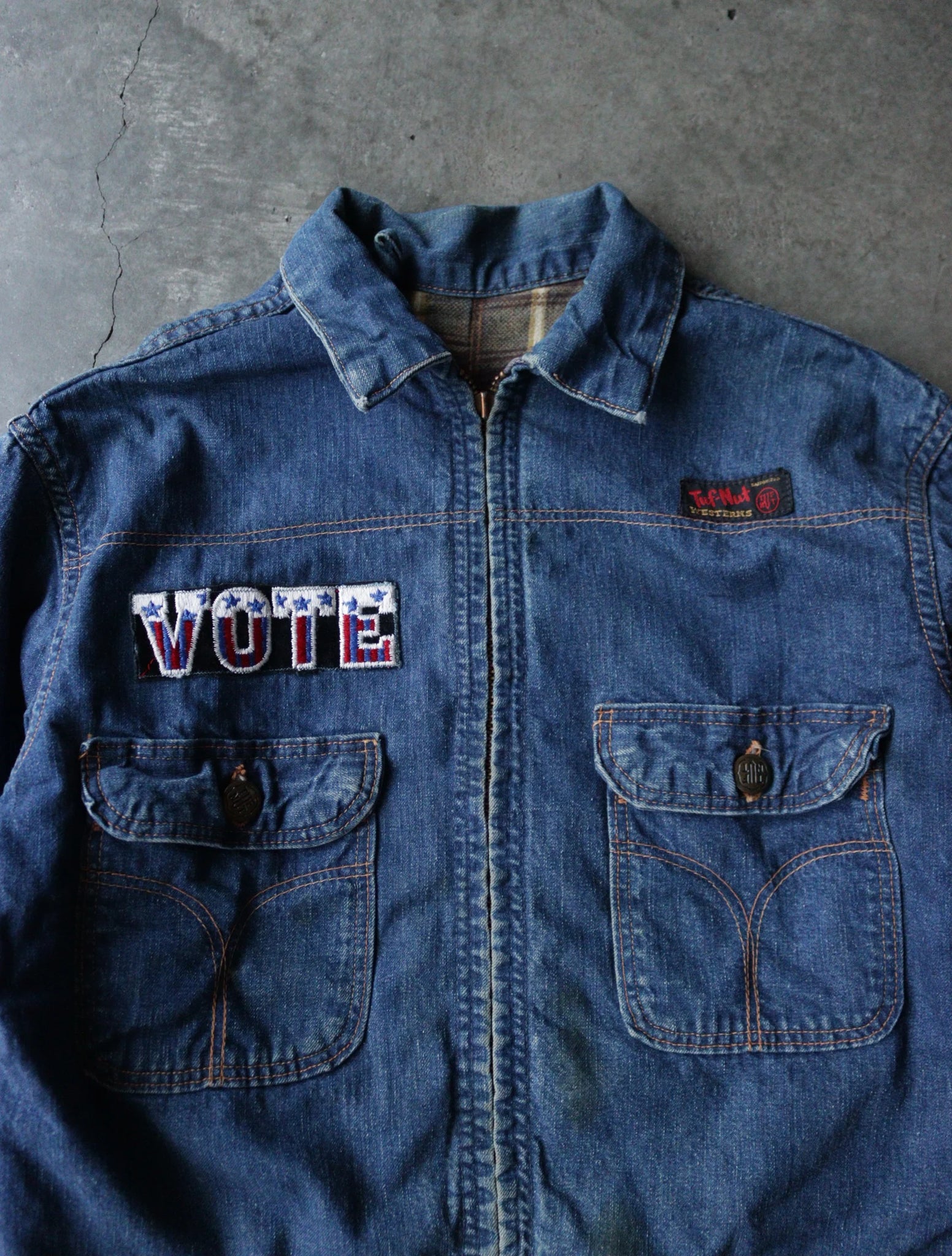 1989S VOTE DENIM JACKET