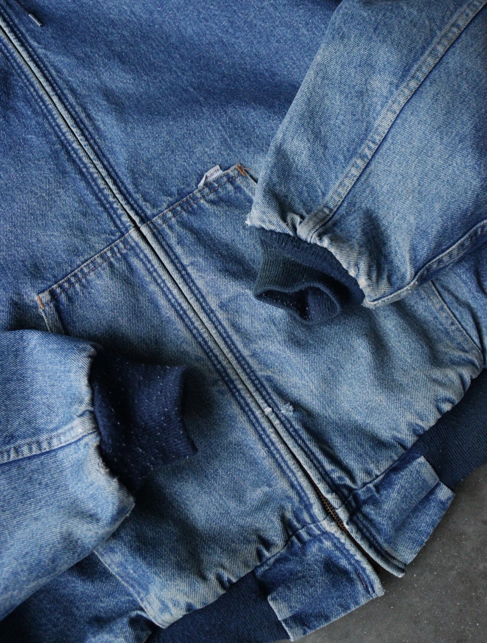 1990S DENIM CARHARTT LINED WORK JACKET