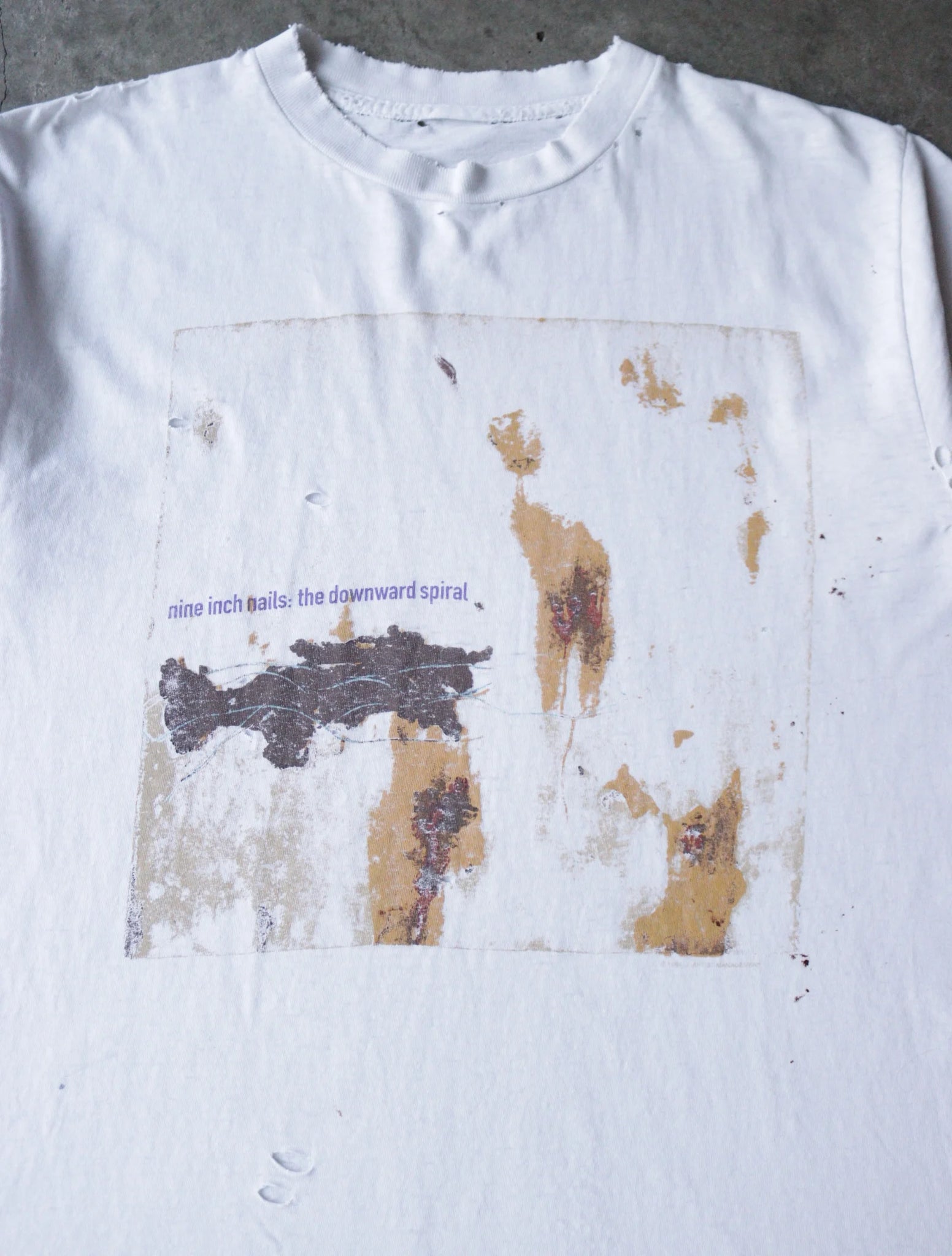 1990S NINE INCH NAILS THE DOWNWARD SPIRAL BAND TEE