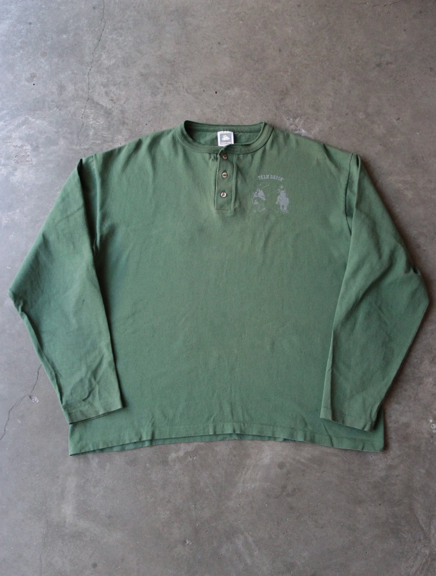 1990S 1/4 BUTTON SHIRT