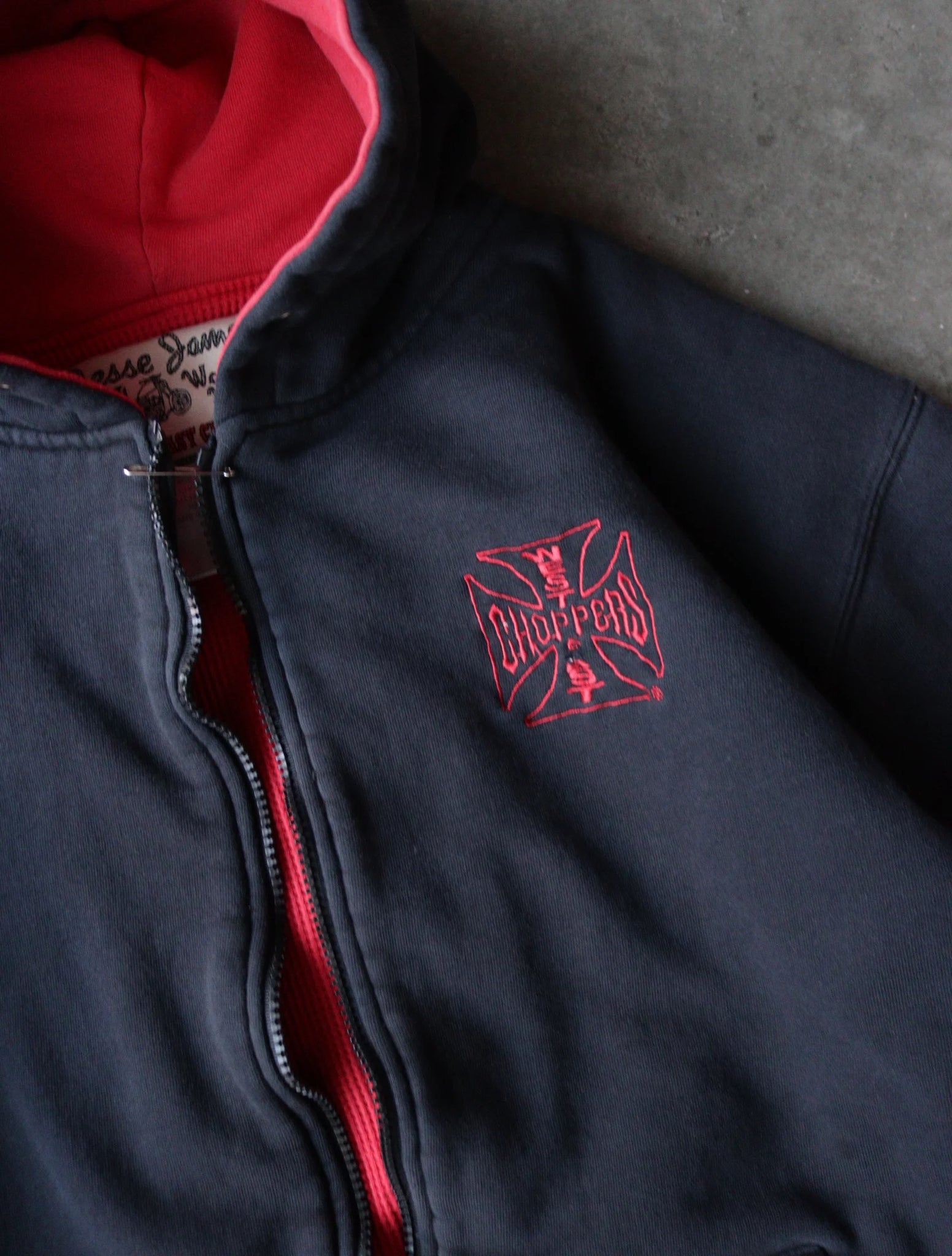 2000S NO ZIP WEST COAST CHOPPERS HOODED SWEATSHIRT