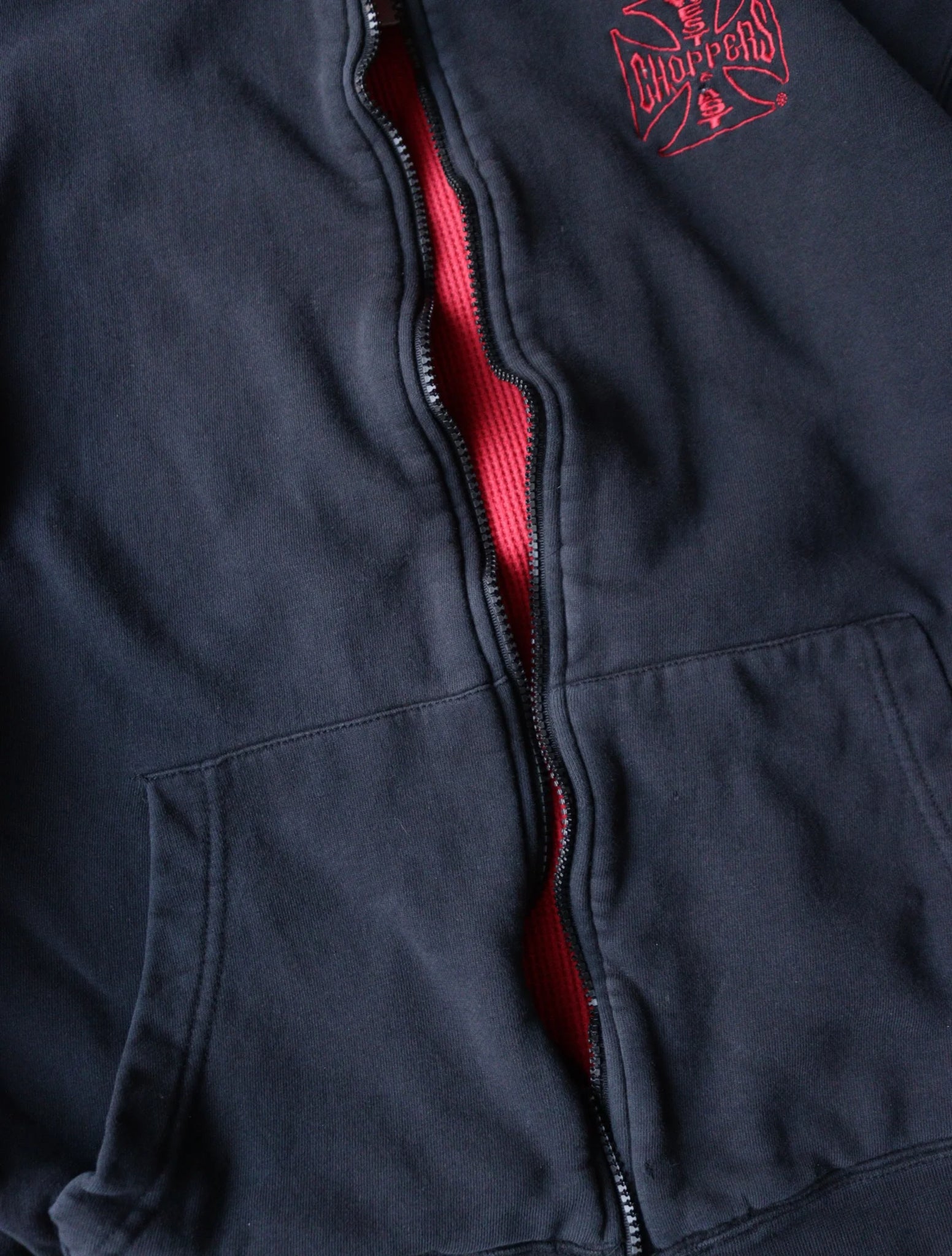 2000S NO ZIP WEST COAST CHOPPERS HOODED SWEATSHIRT