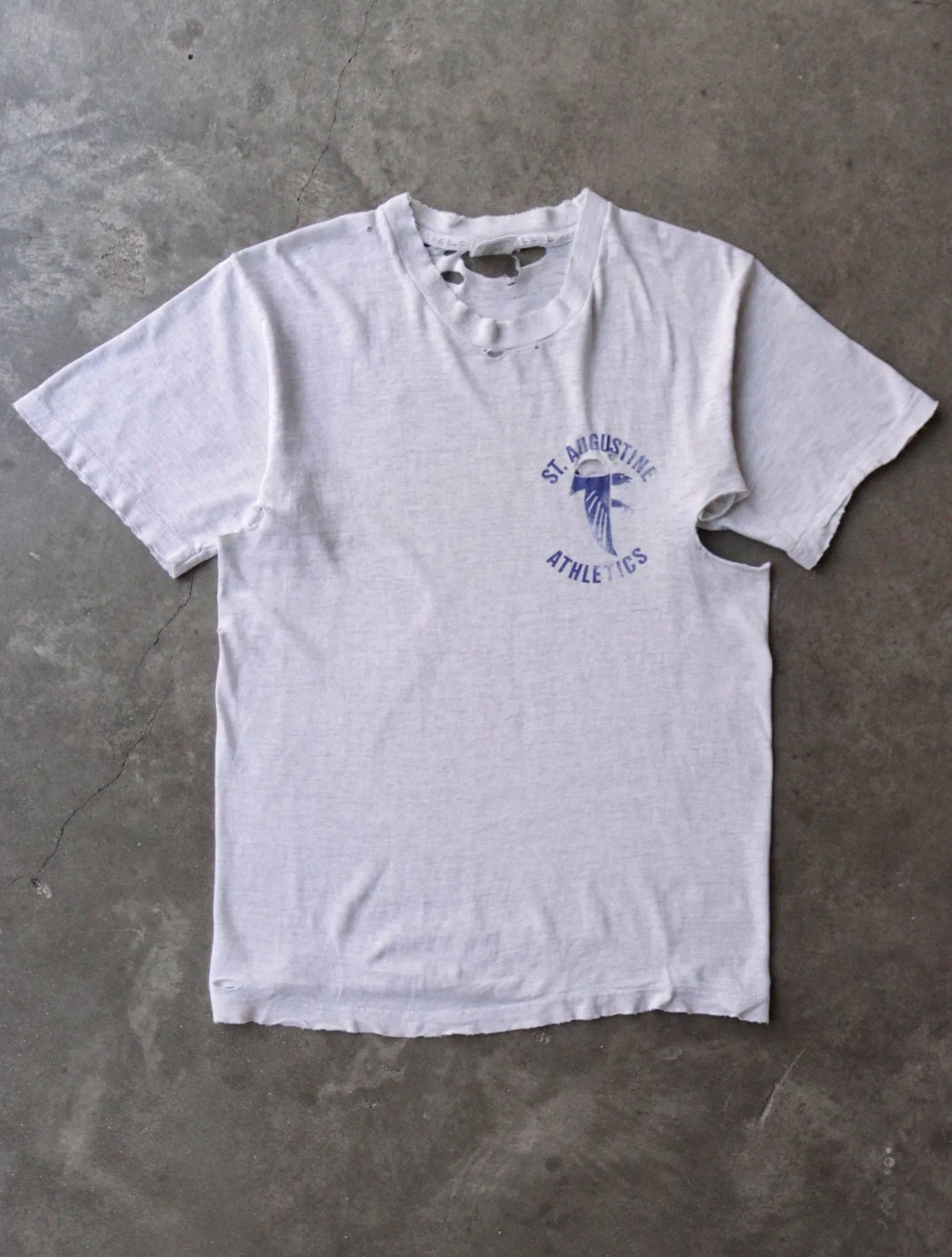 1990S THRASHED ATHLETICS TEE