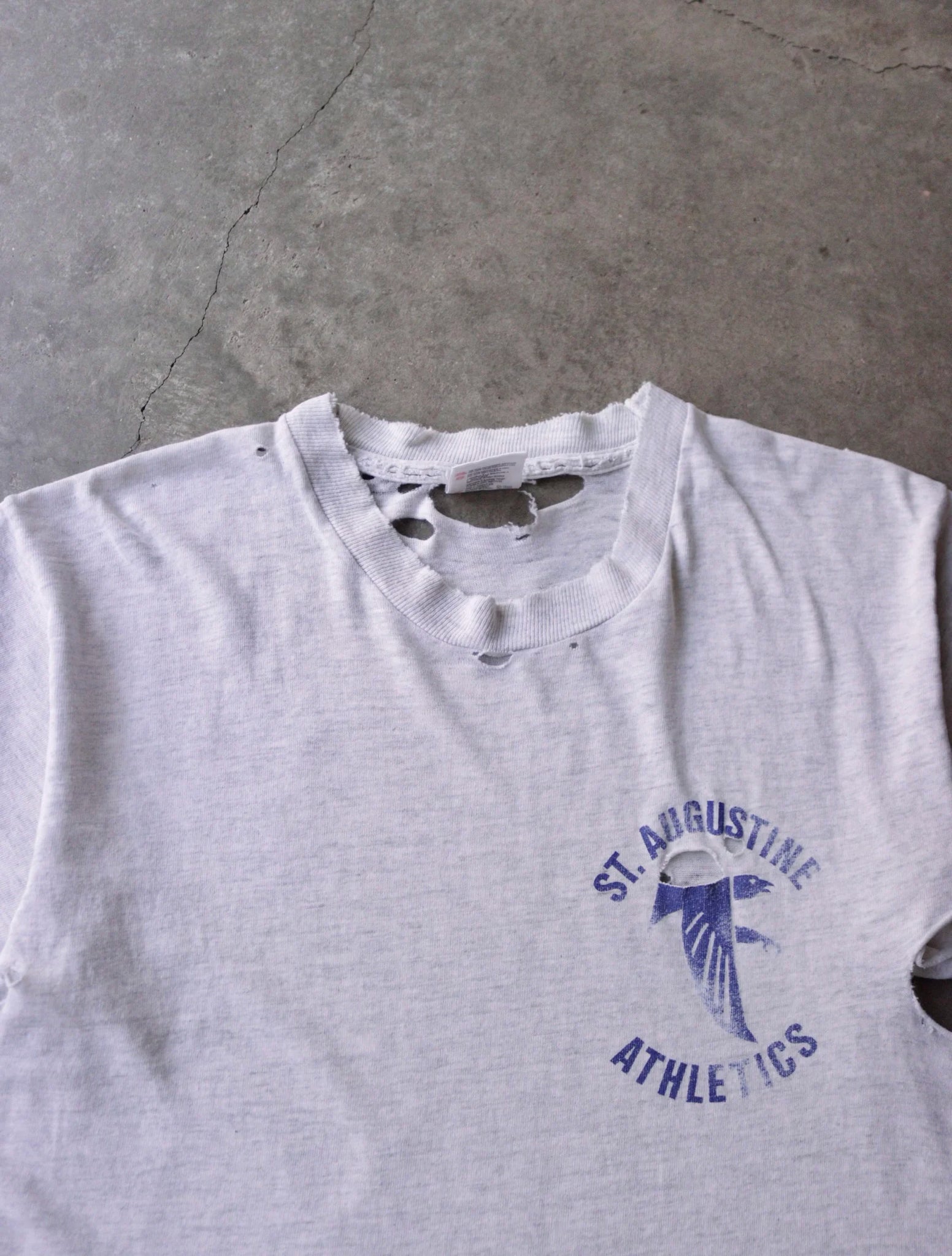1990S THRASHED ATHLETICS TEE
