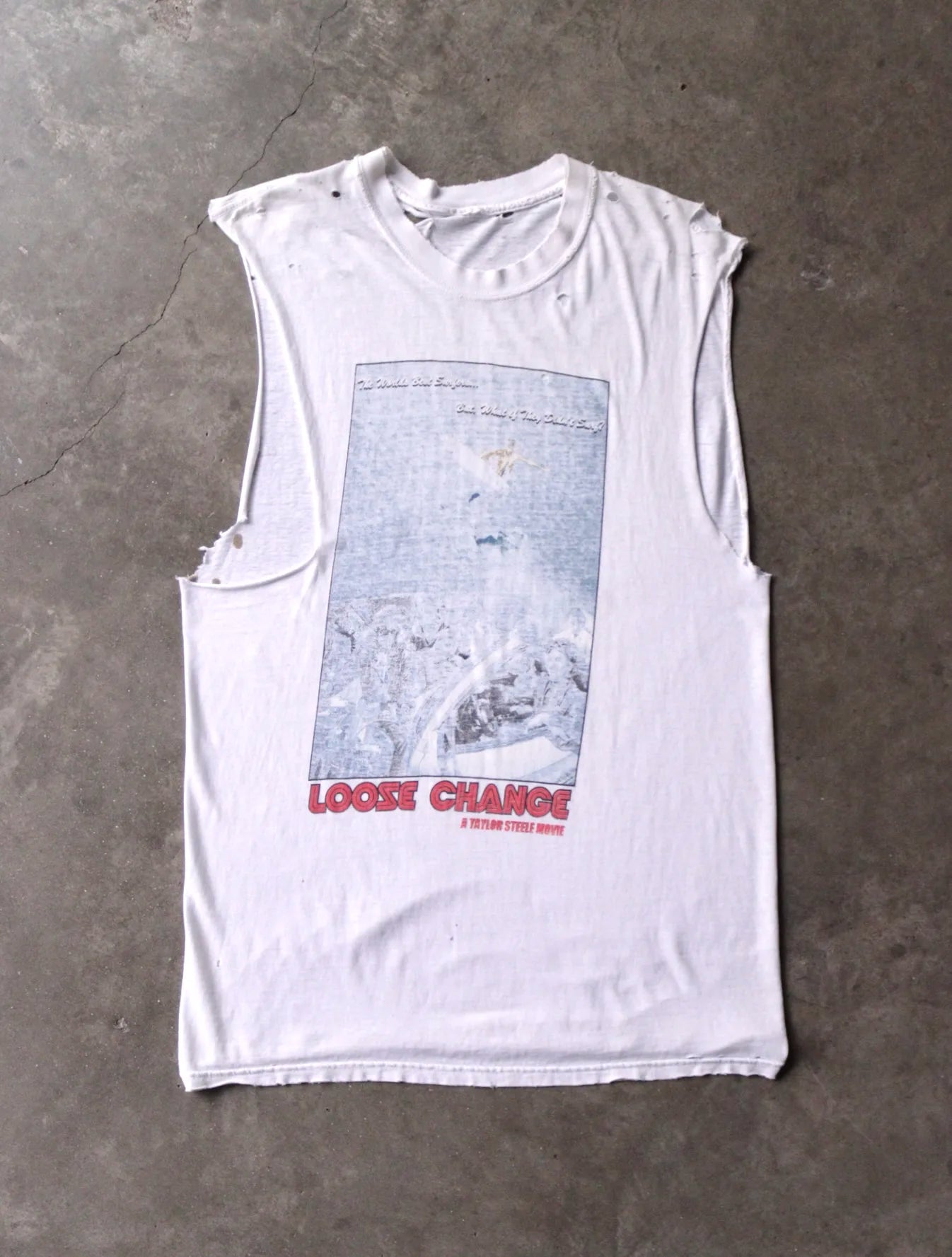 1990S CHOPPED FADED LOOSE CHANGE SURFER TEE