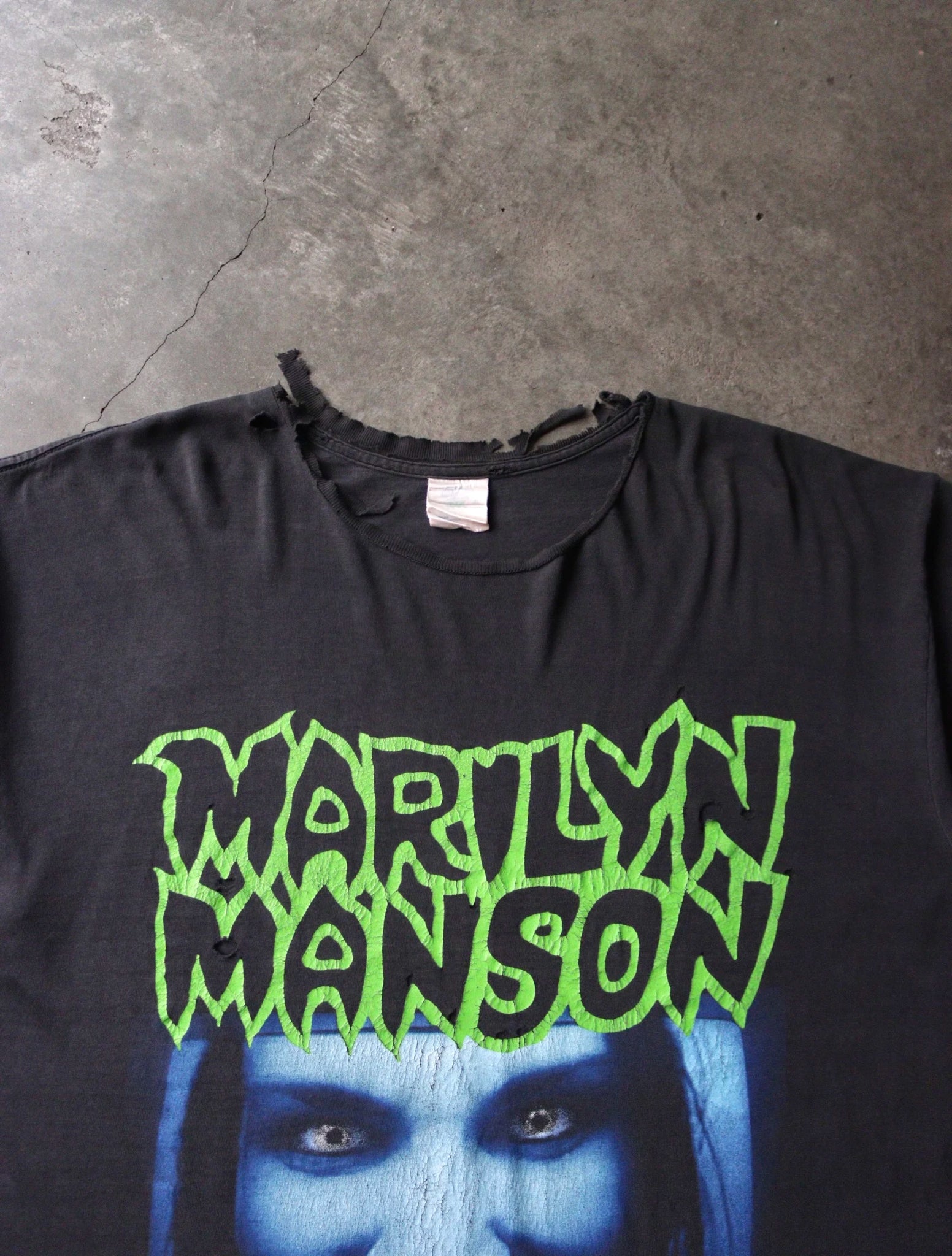 2000S THRASHED MARILYN MANSON TEE