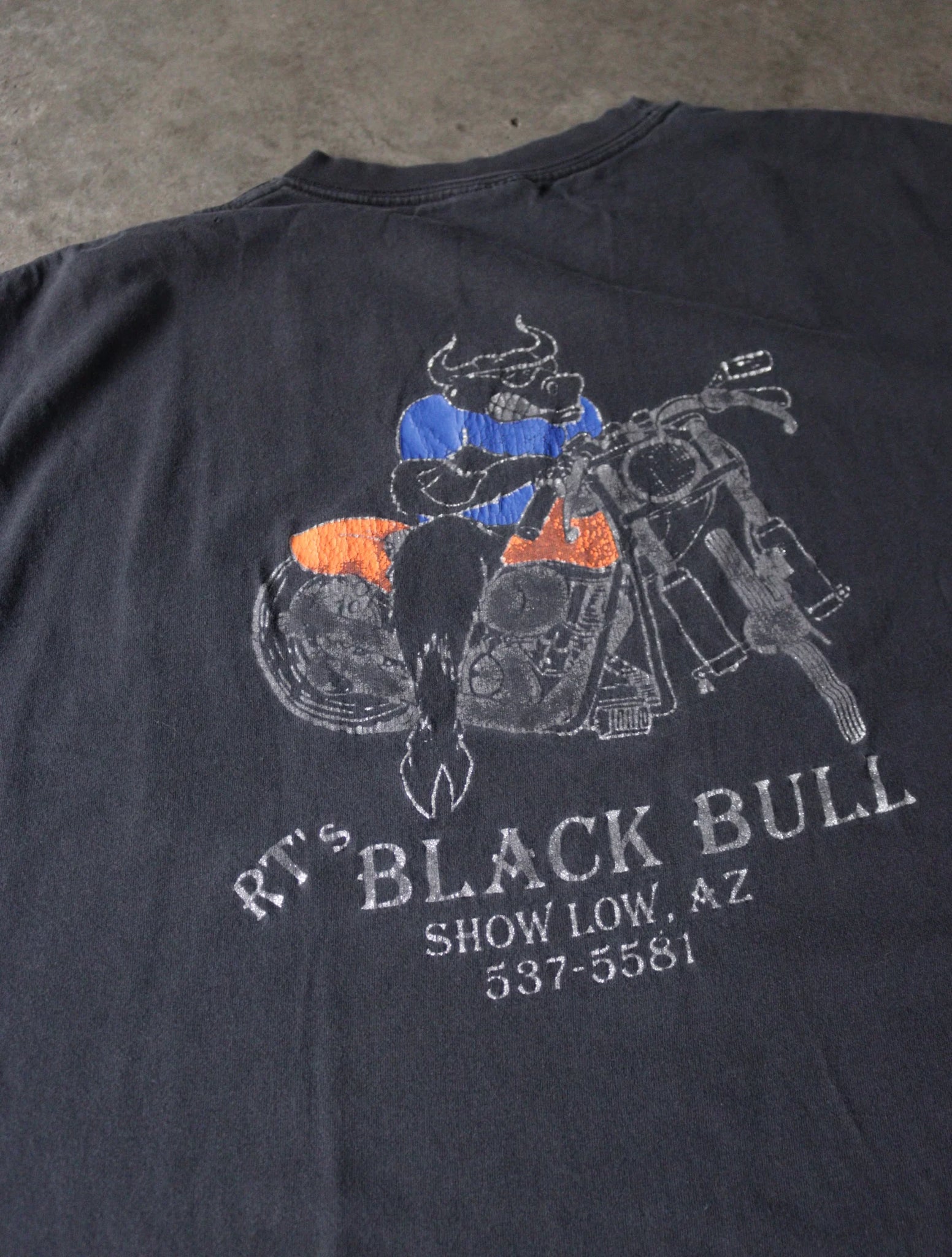 1990S BLACK BULL TEE