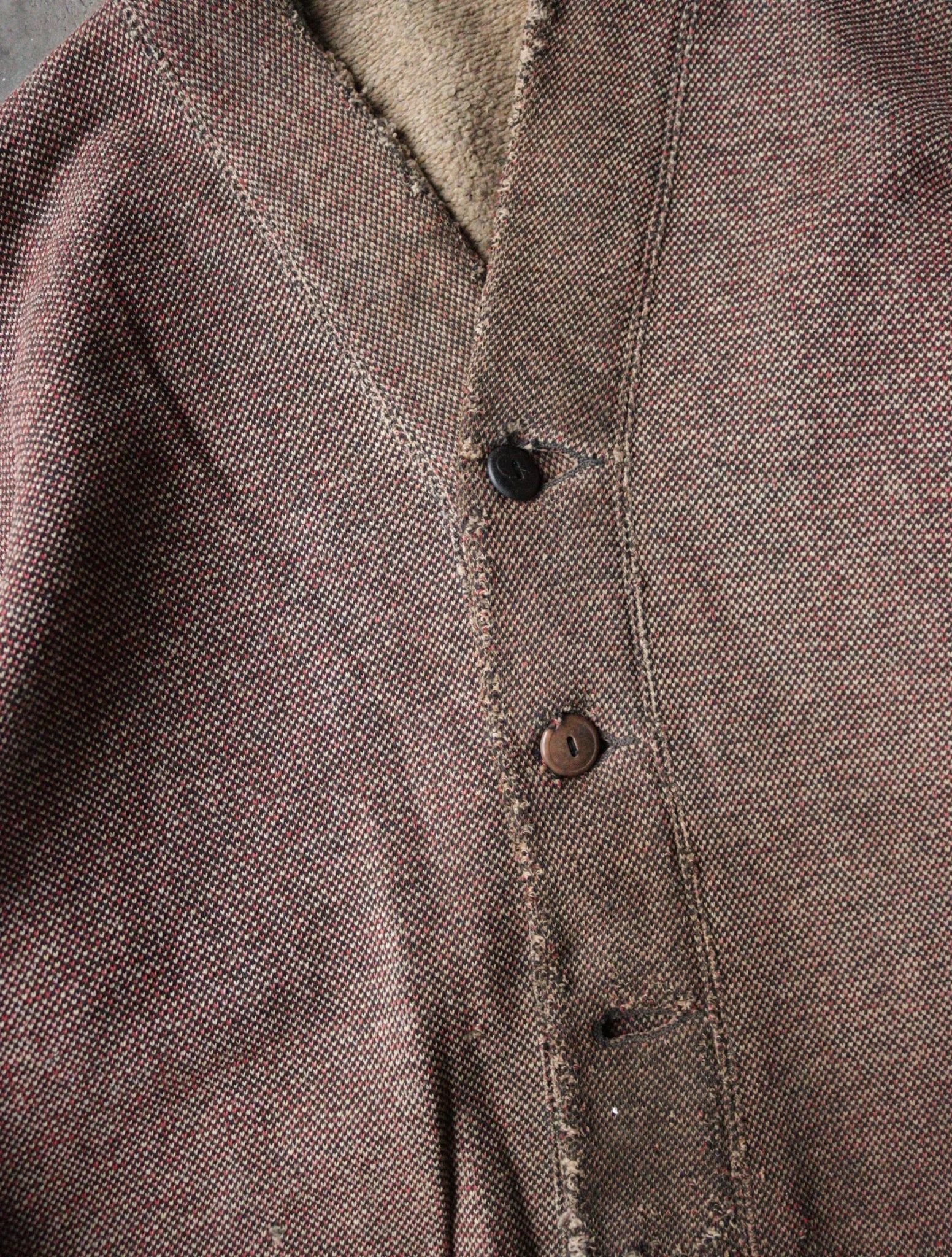 1940S THRASHED CARDIGAN