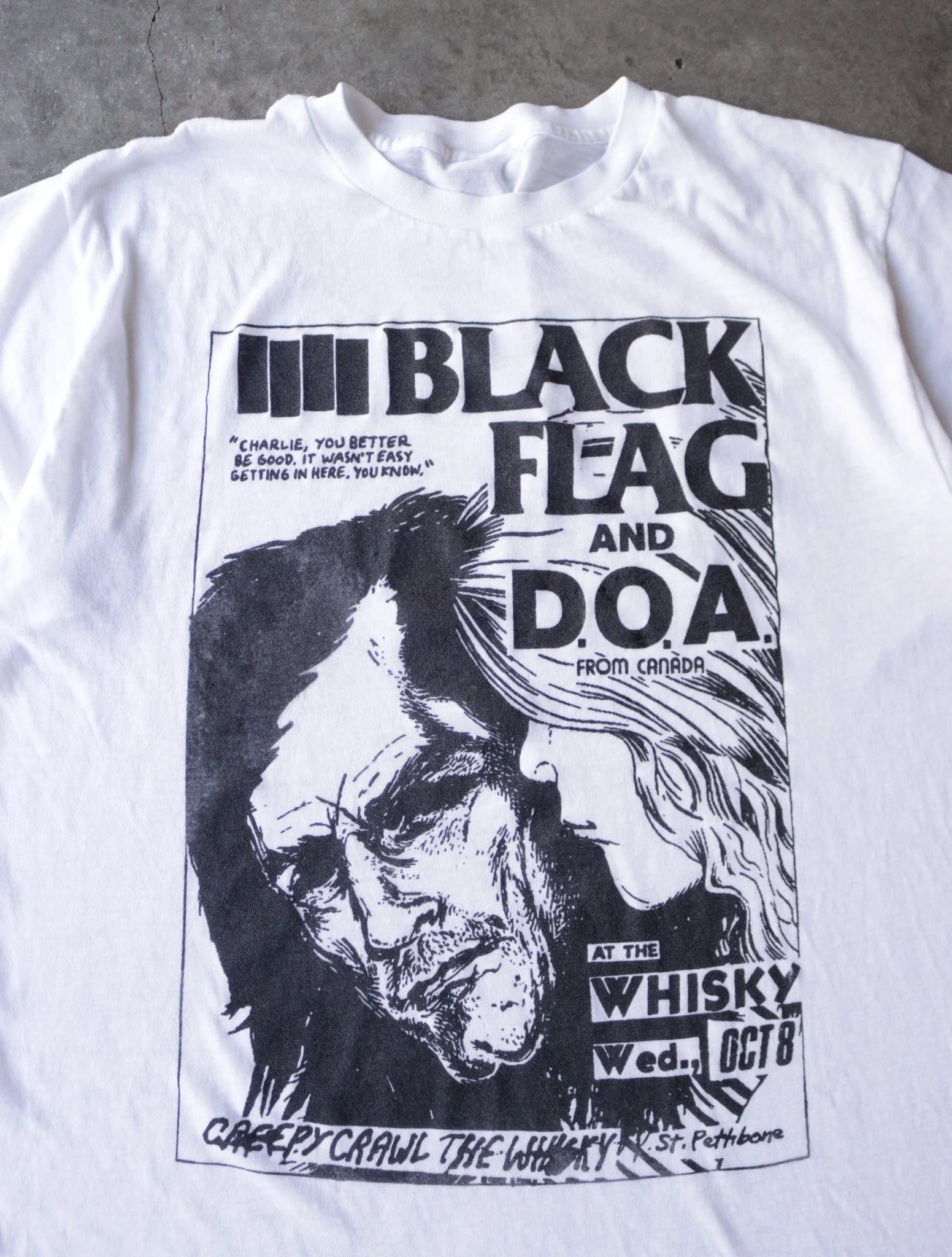 1980S BLACK FLAG BAND TEE