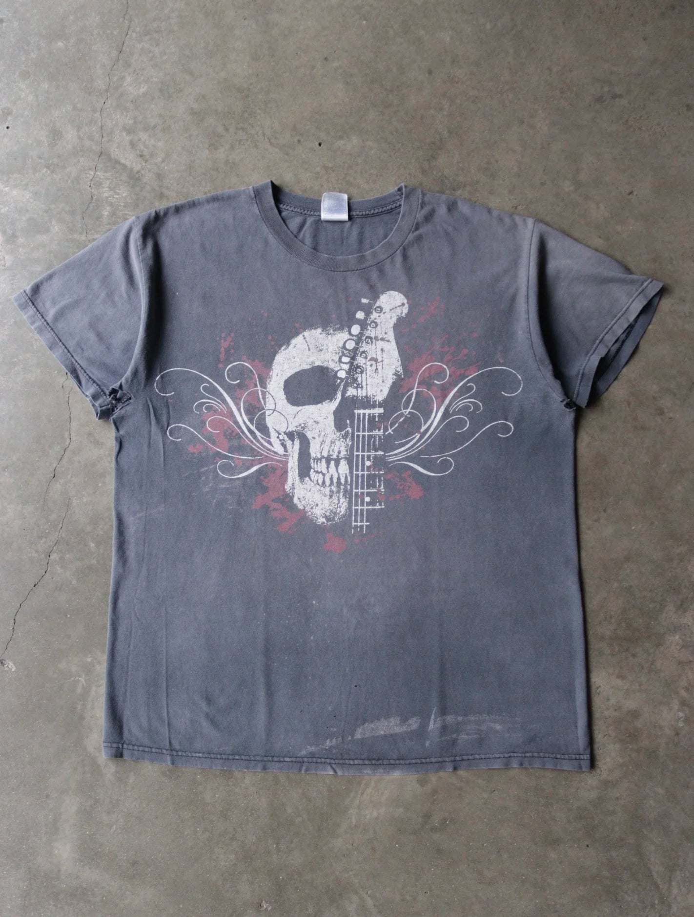 2000S SKULL FADED TEE