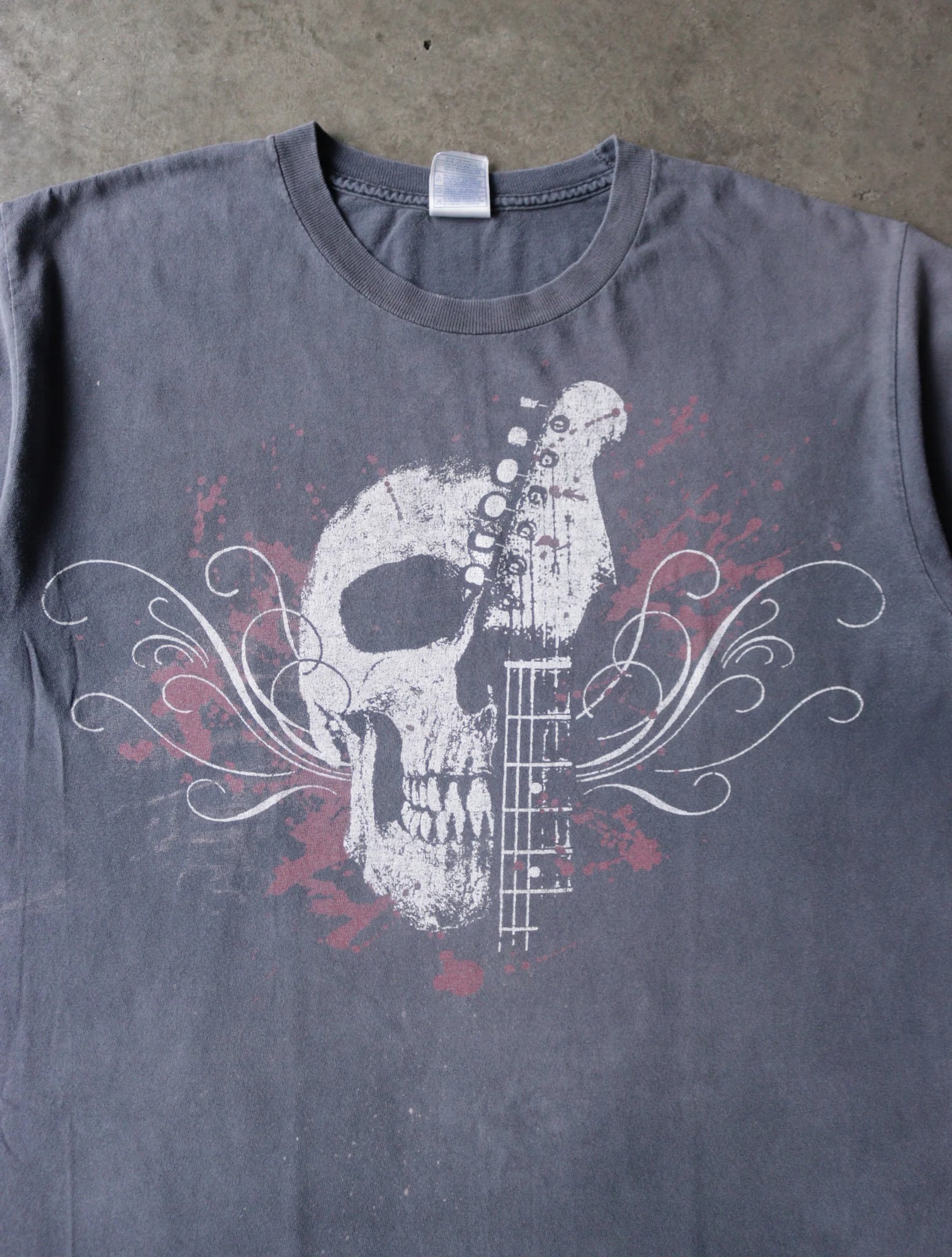 2000S SKULL FADED TEE