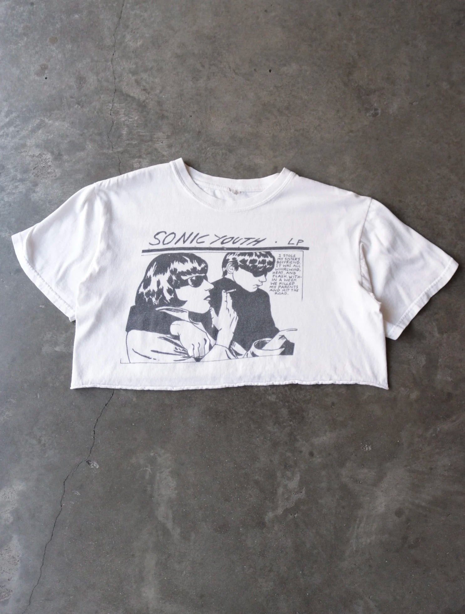 2000S SONIC YOUTH CROPPED BAND TEE