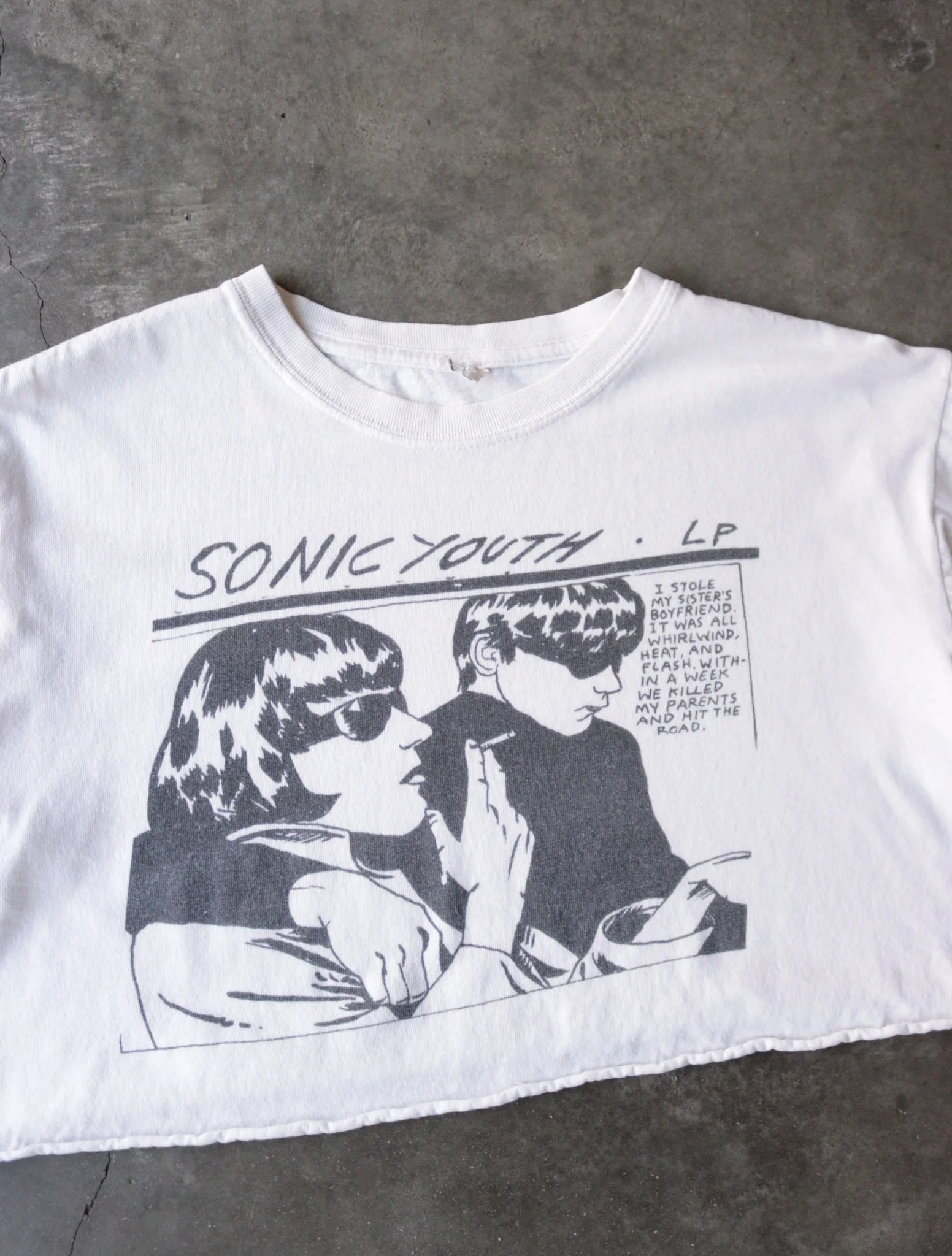 2000S SONIC YOUTH CROPPED BAND TEE