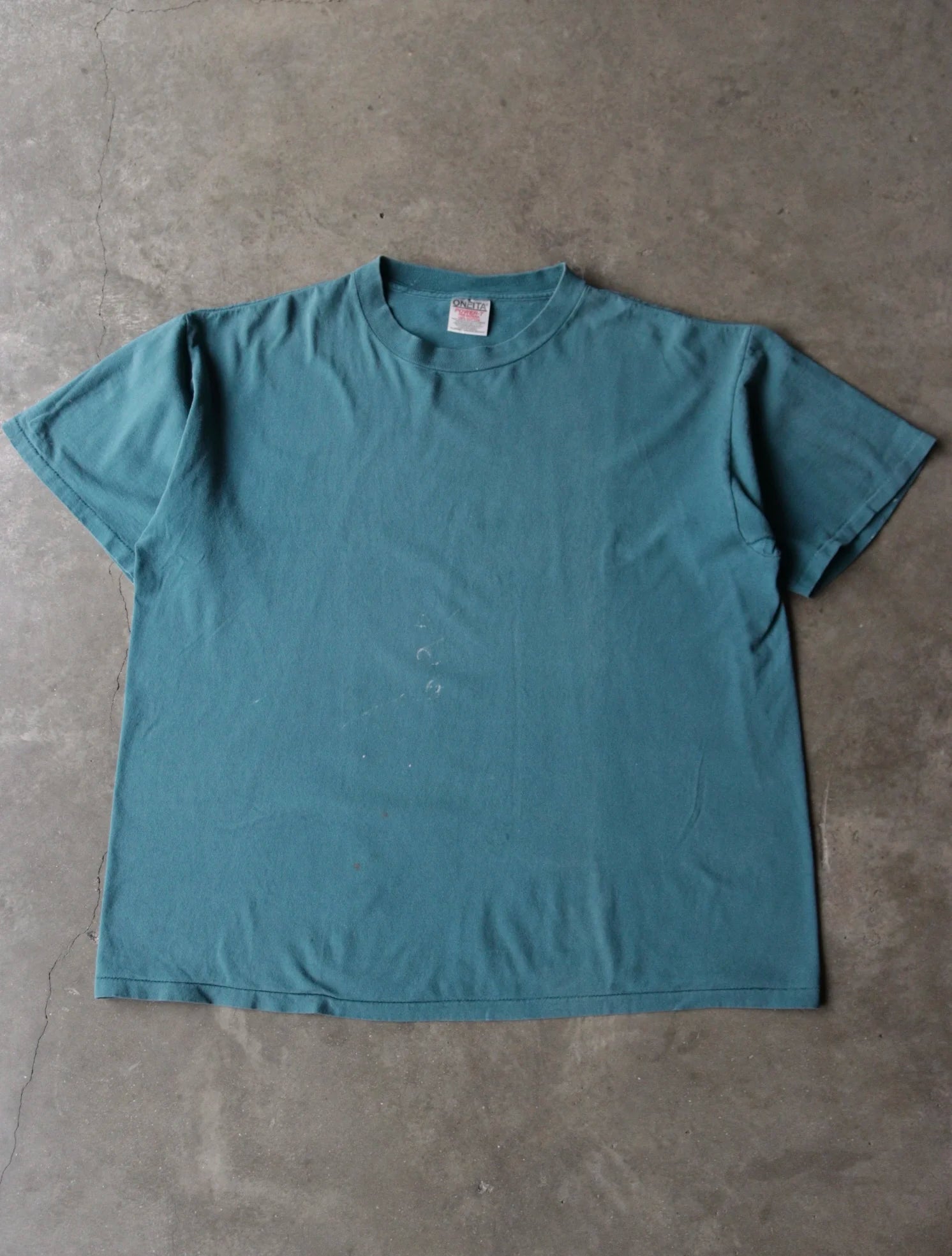 1990S TEAL BLANK TEE