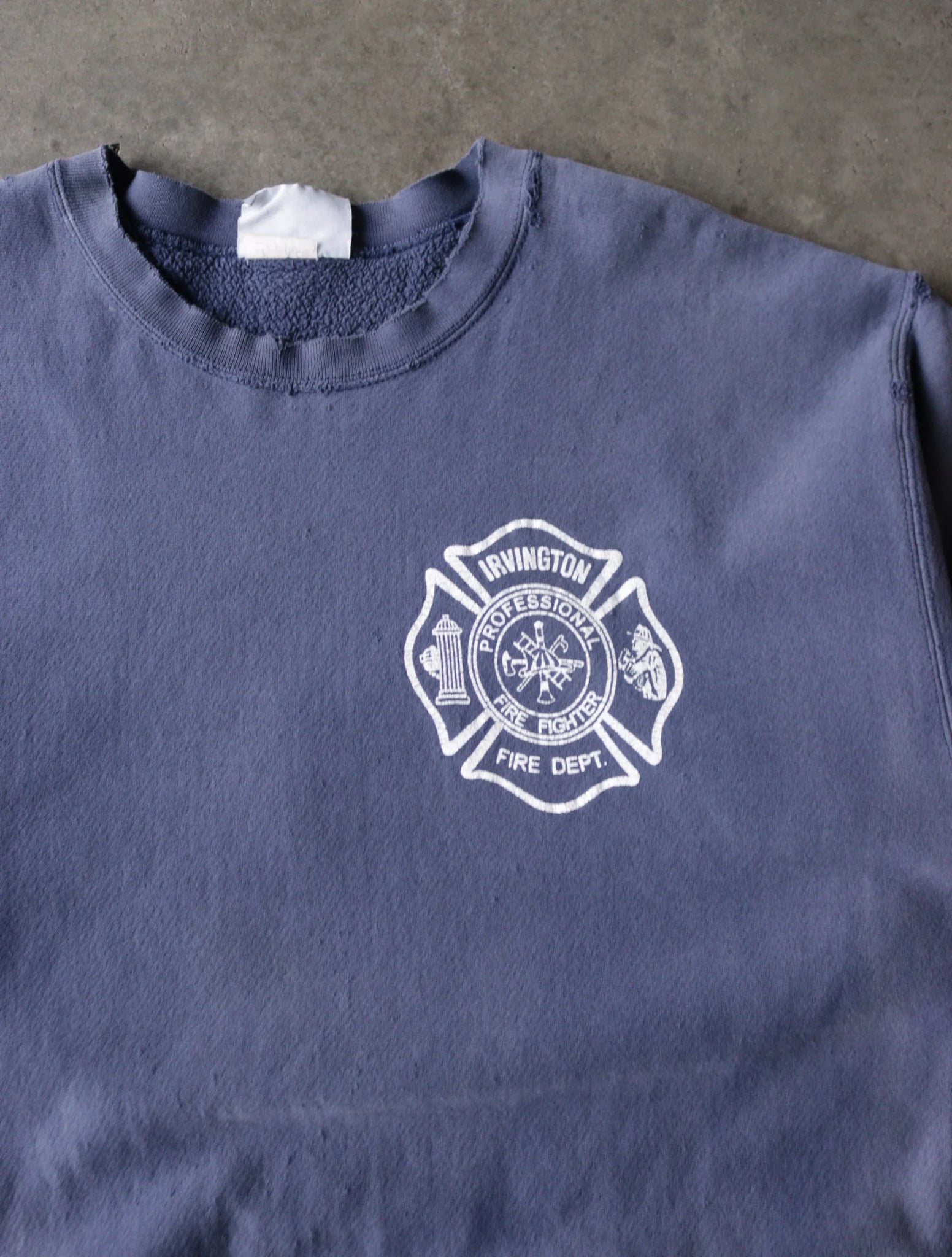 1990S IRVINGTON FIRE DEPT SWEATSHIRT