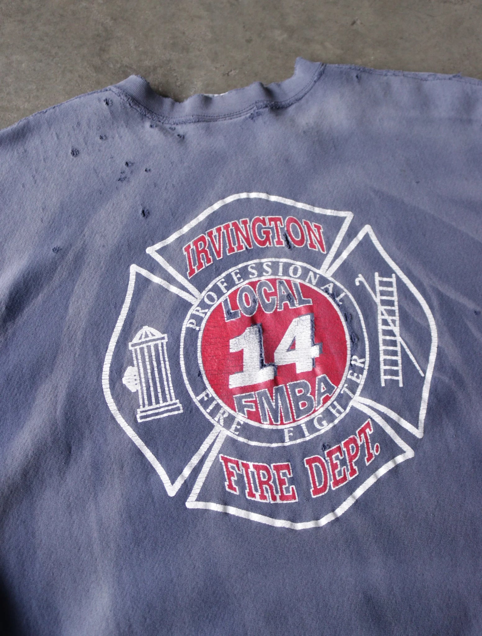 1990S IRVINGTON FIRE DEPT SWEATSHIRT