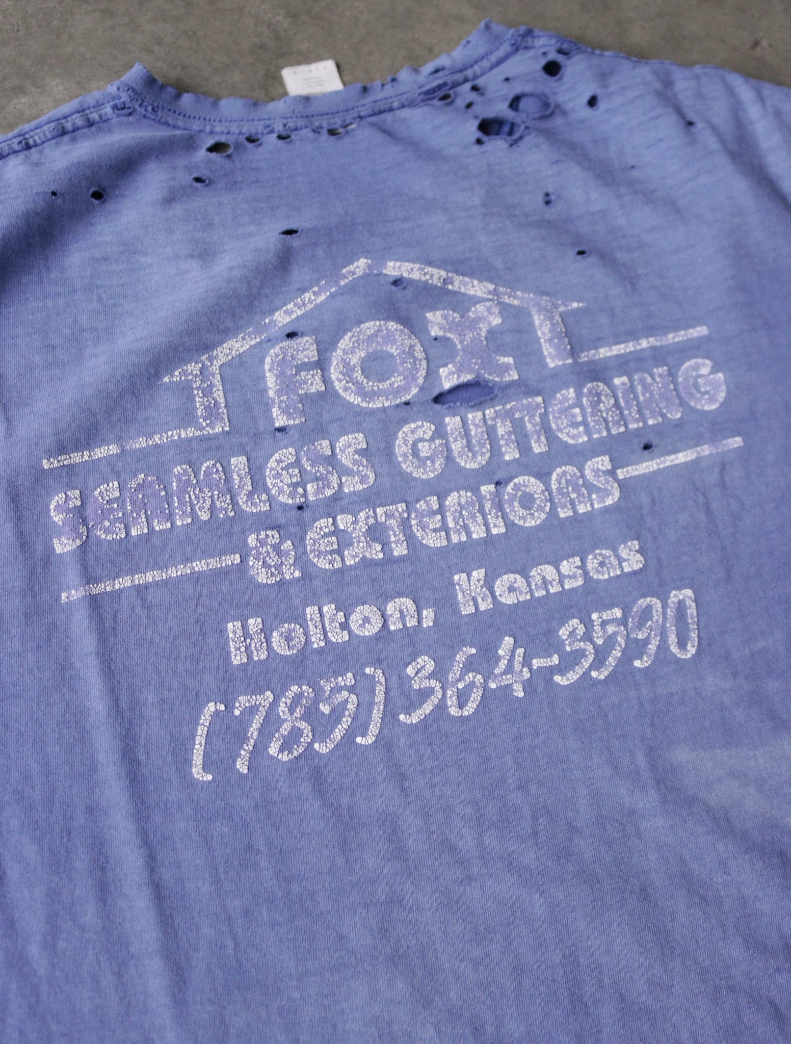 1990S FOX DISTRESSED TEE