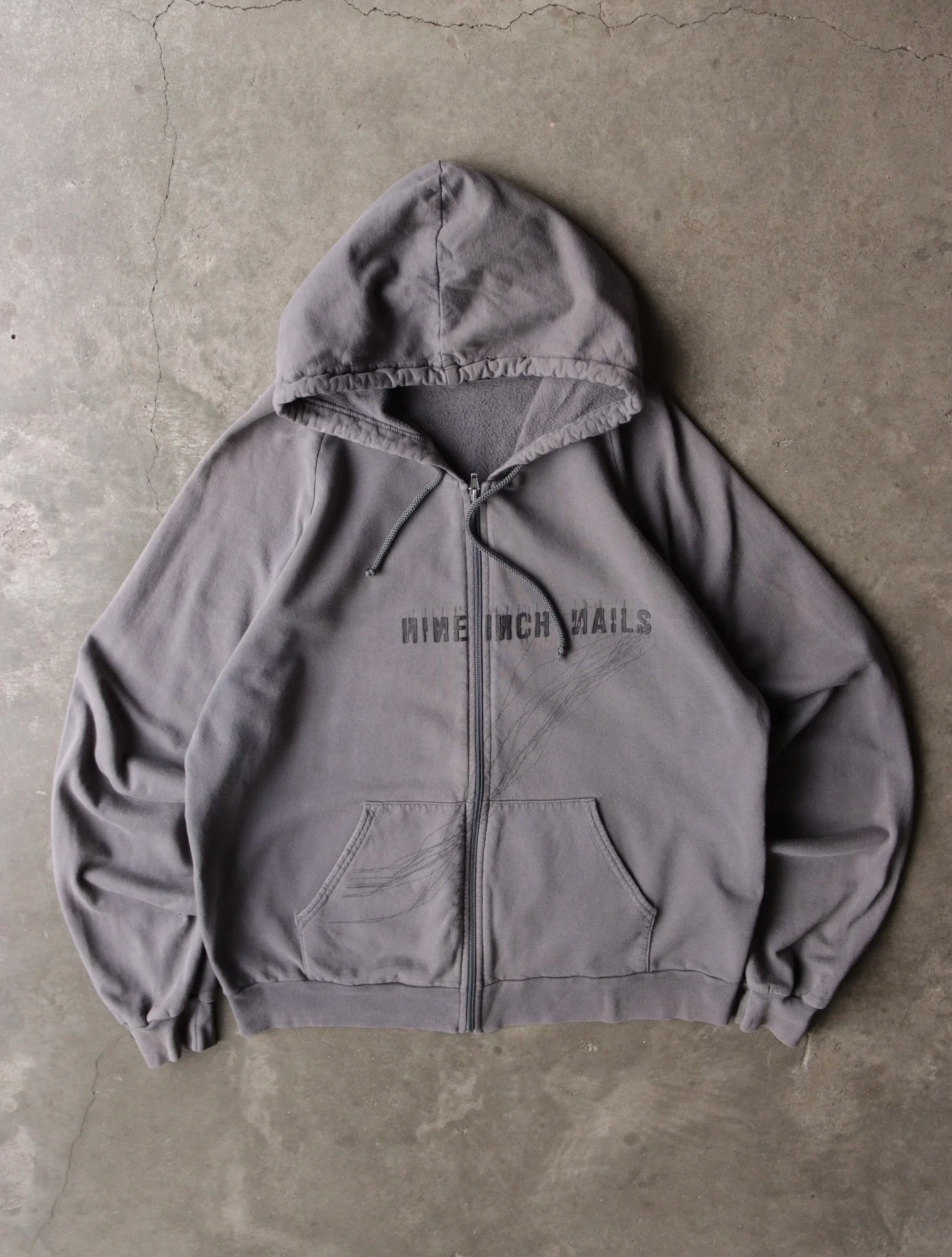 2000S NINE INCH NAILS BAN DHOODED SWEATSHIRT